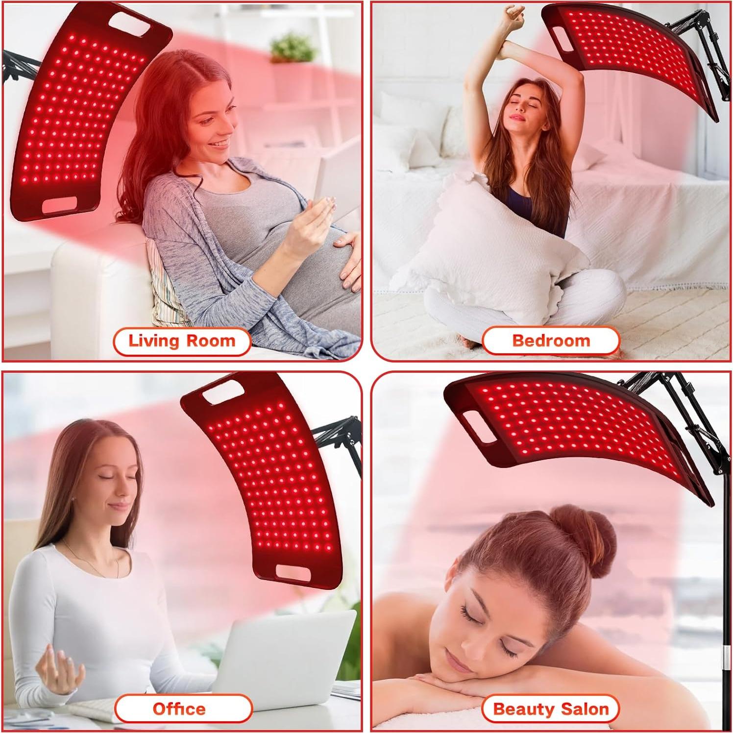 Lámpara de Terapia de Luz Roja ADVARAYS 660nm y 850nm