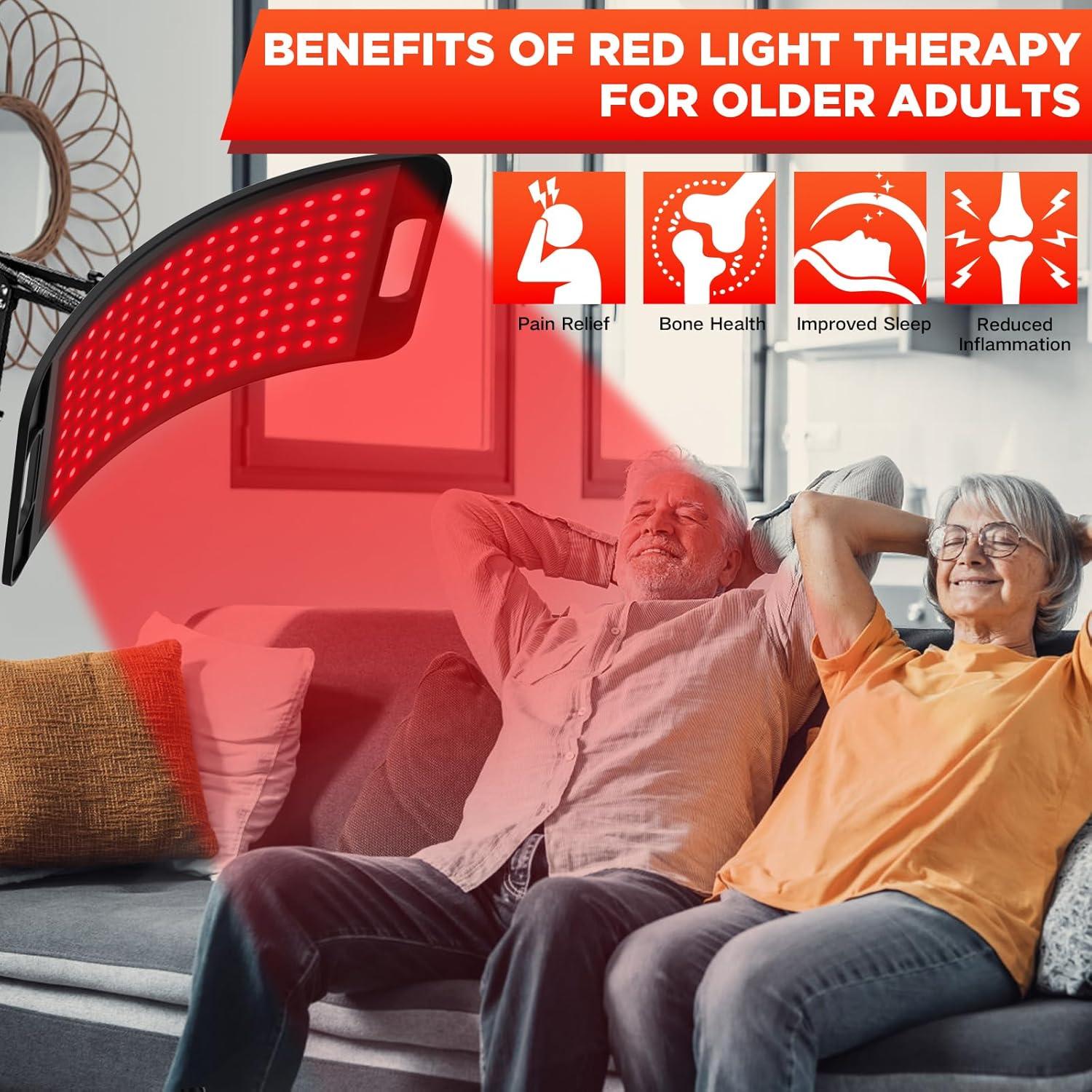 Lámpara de Terapia de Luz Roja ADVARAYS 660nm y 850nm