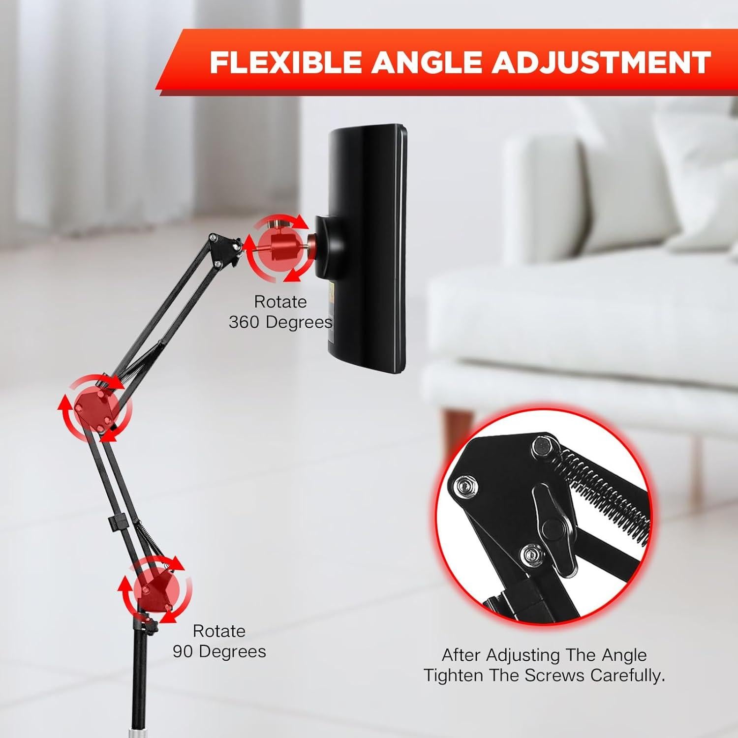 Lámpara de Terapia de Luz Roja ADVARAYS 660nm y 850nm