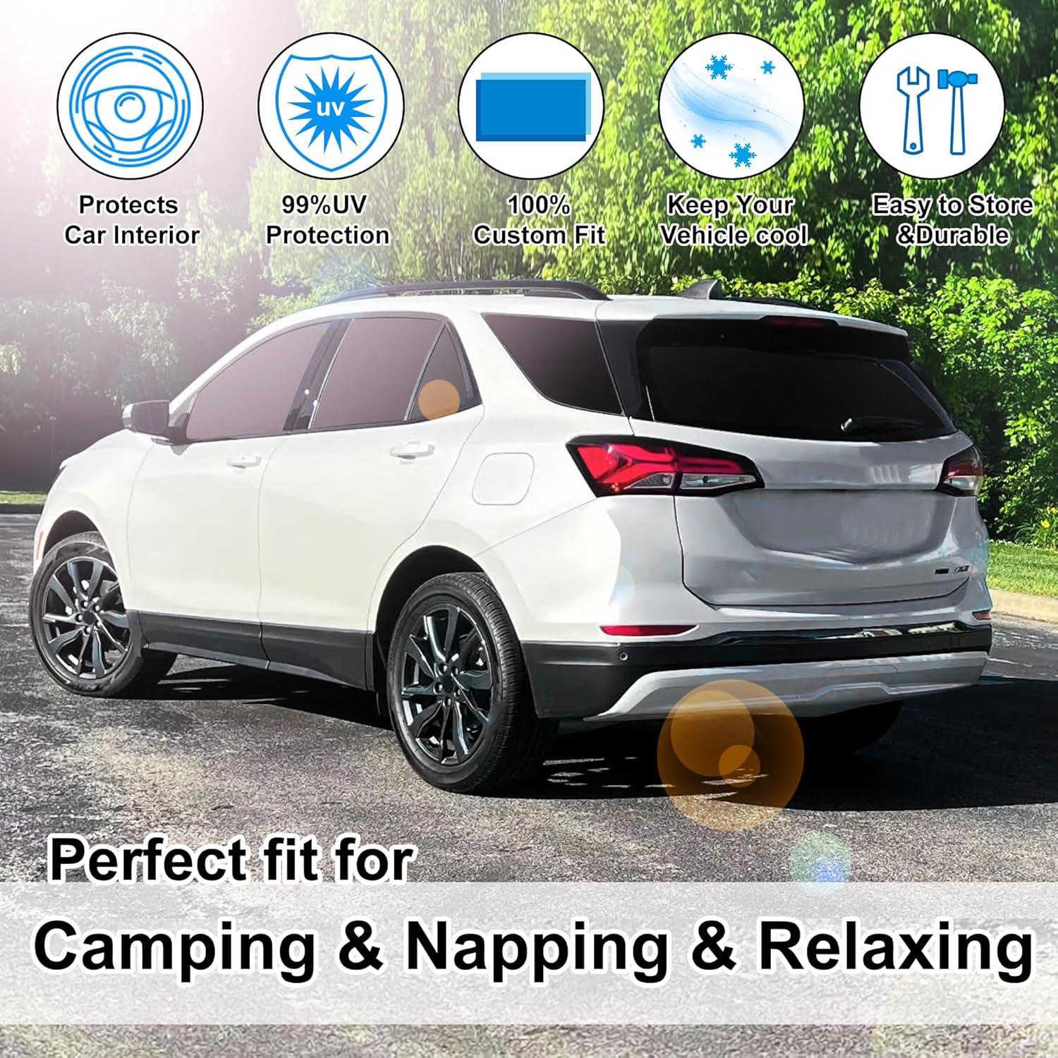 Toldos de Ventana TINGLU para Chevrolet Equinox 2018-2024 8PCS