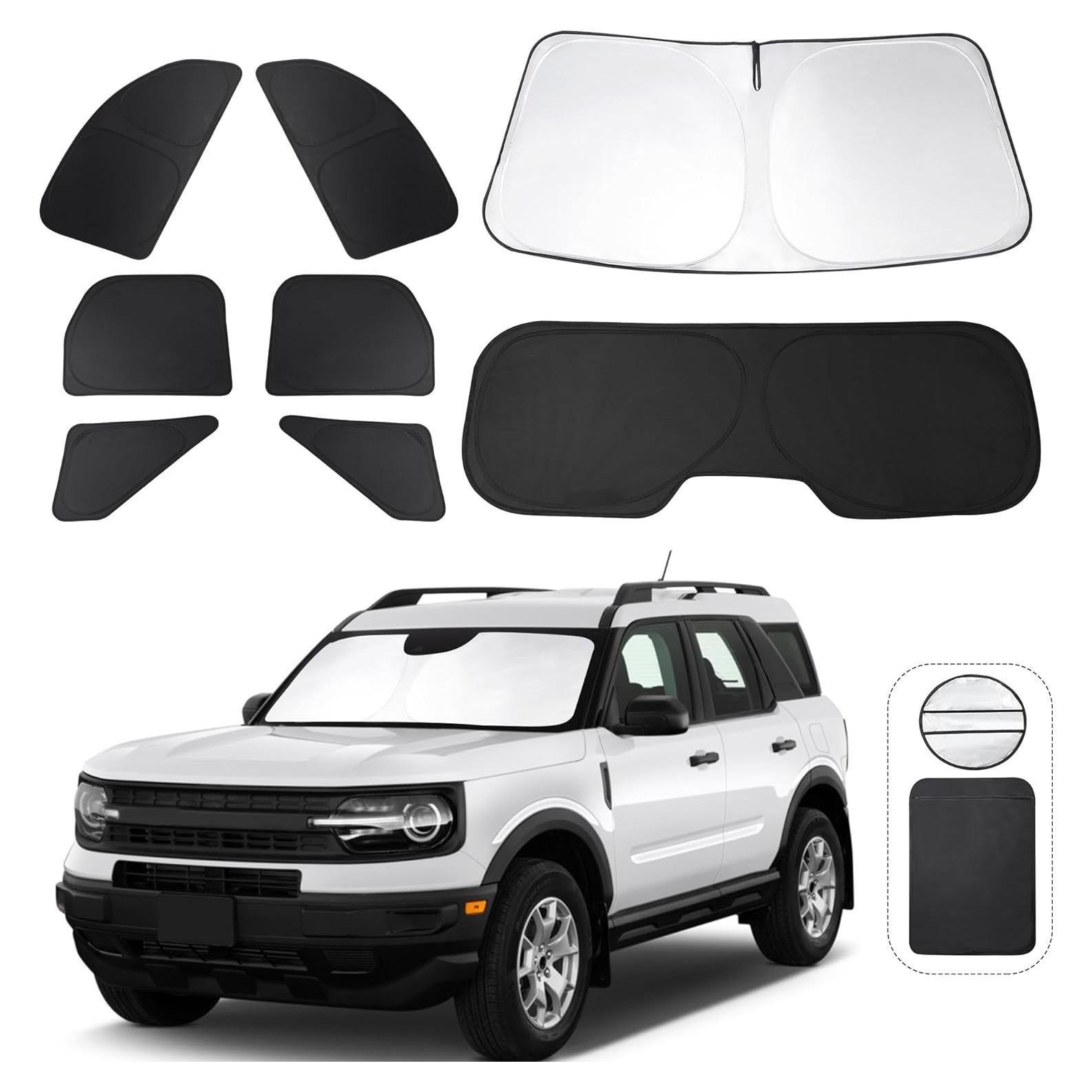 Cortinas para Ventanas TINGLU Ford Bronco Sport 2021-2025 8PCS