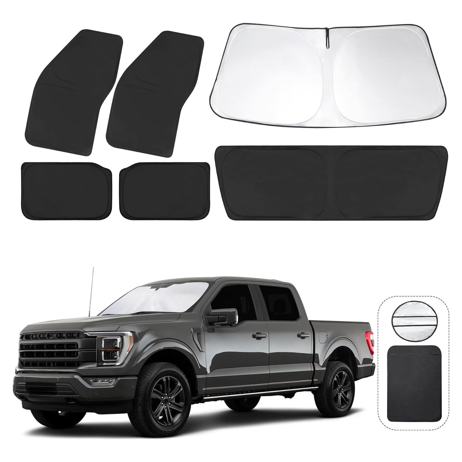 Cortinas Sombra Solar TINGLU para Ford F150 4Puertas 2021-2025
