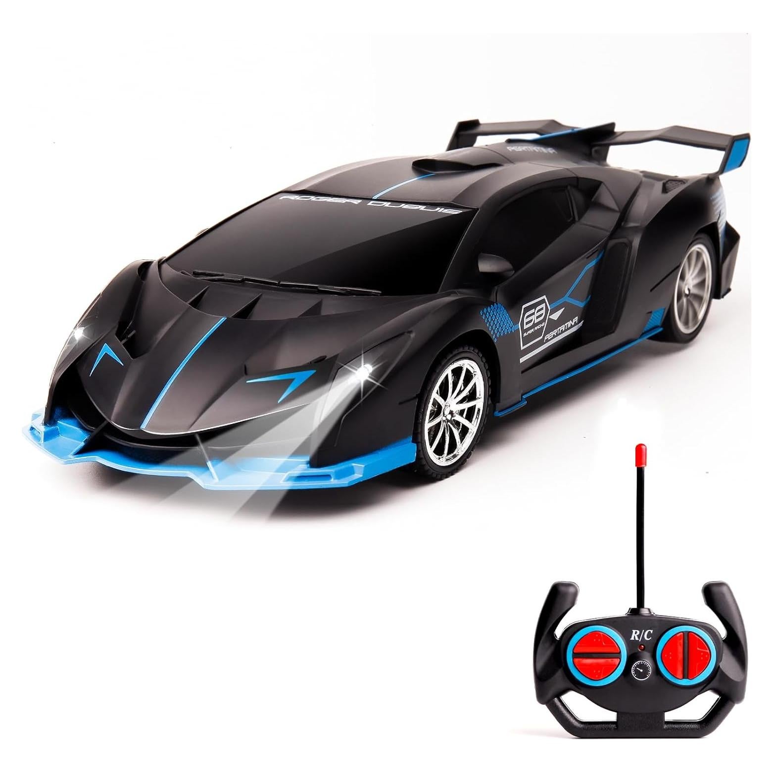 Coche RC Rápido KULARIWORLD 1/18 Recargable con Faros