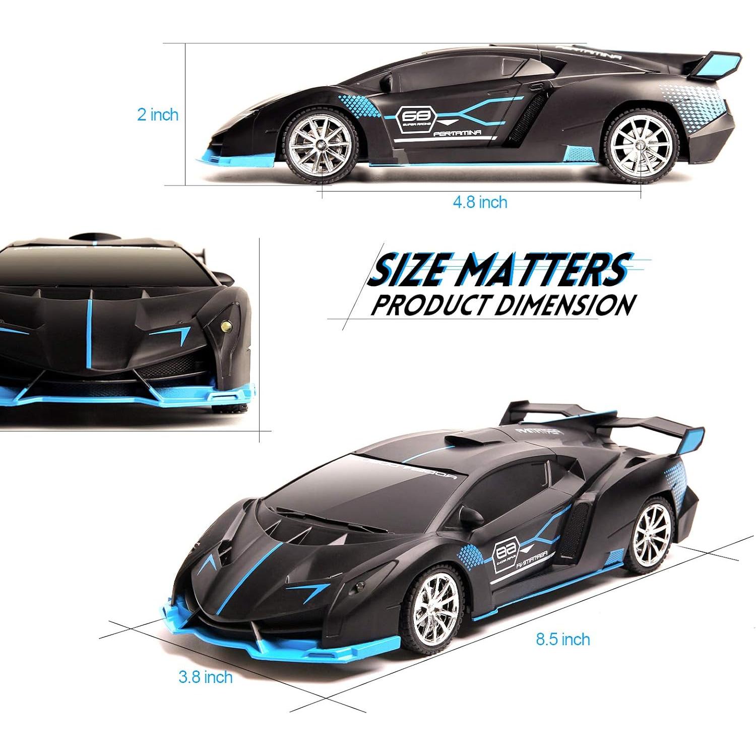 Coche RC Rápido KULARIWORLD 1/18 Recargable con Faros