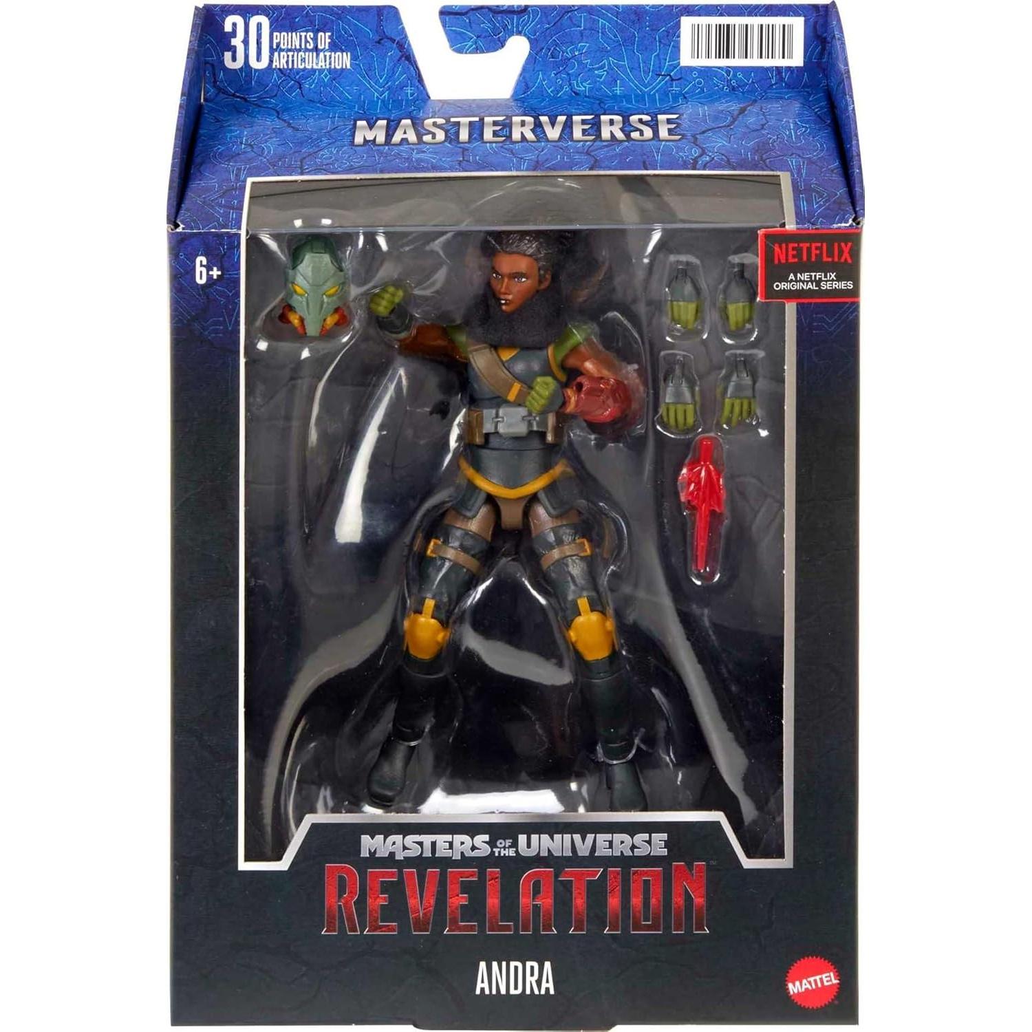 Figura de Acción Andra Masterverse 17.78 cm con Accesorios