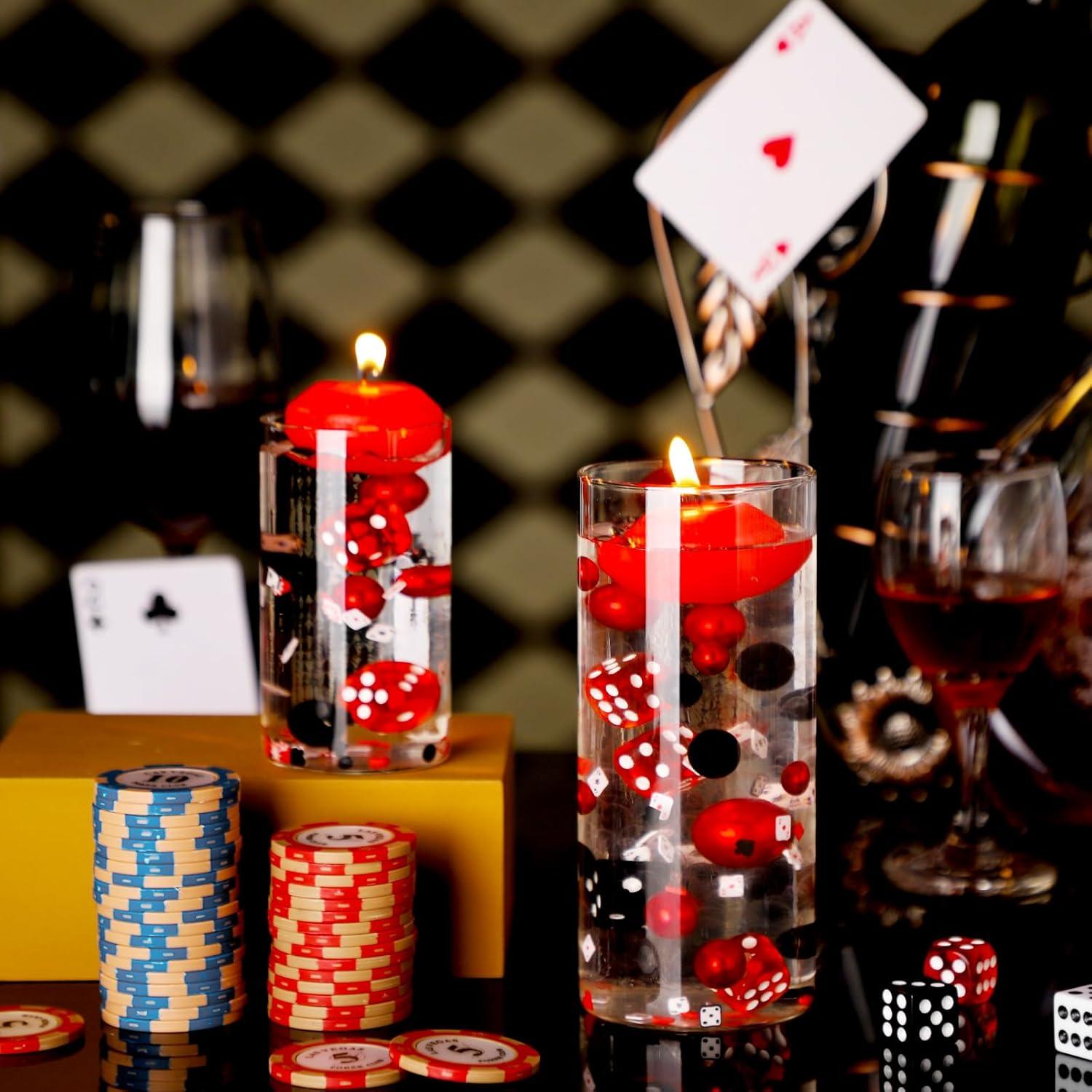 330 Rellenos de Jarrón Casino Seenelling - Dados, Perlas y Cartas