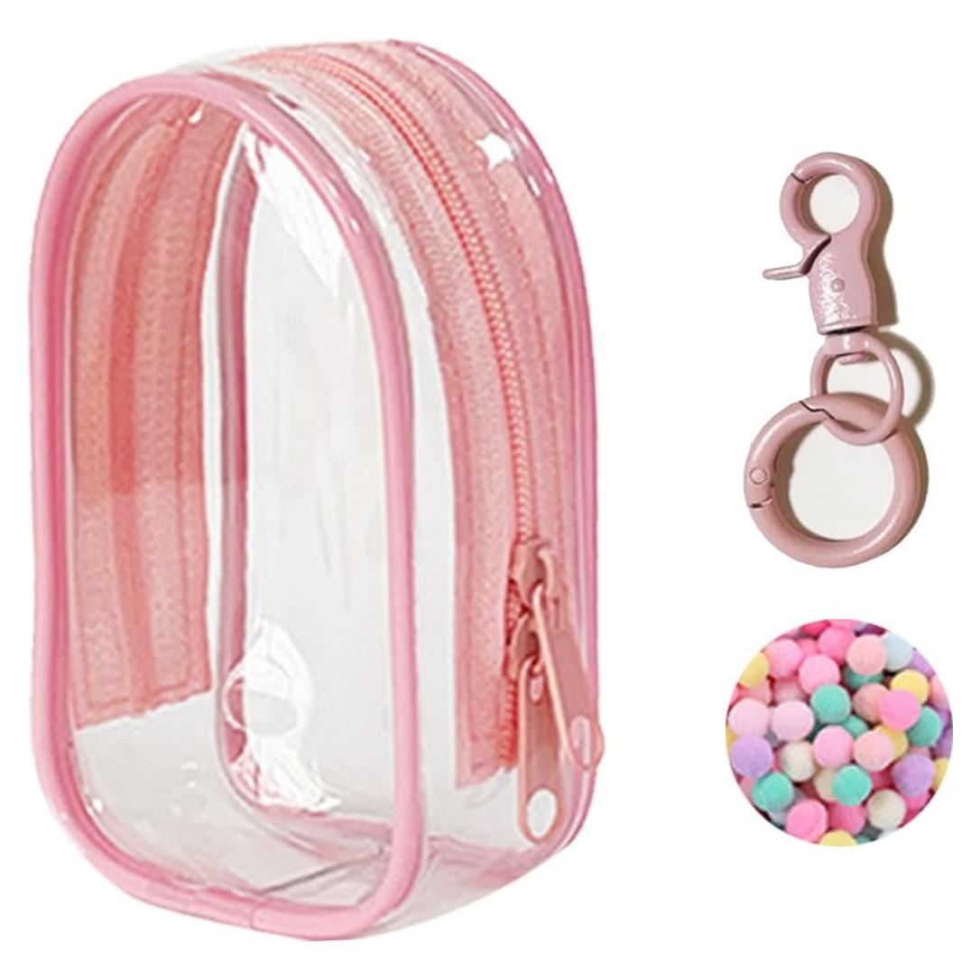 Bolsa de exhibición PVC Rosa Bebé para muñecas mini Yushen