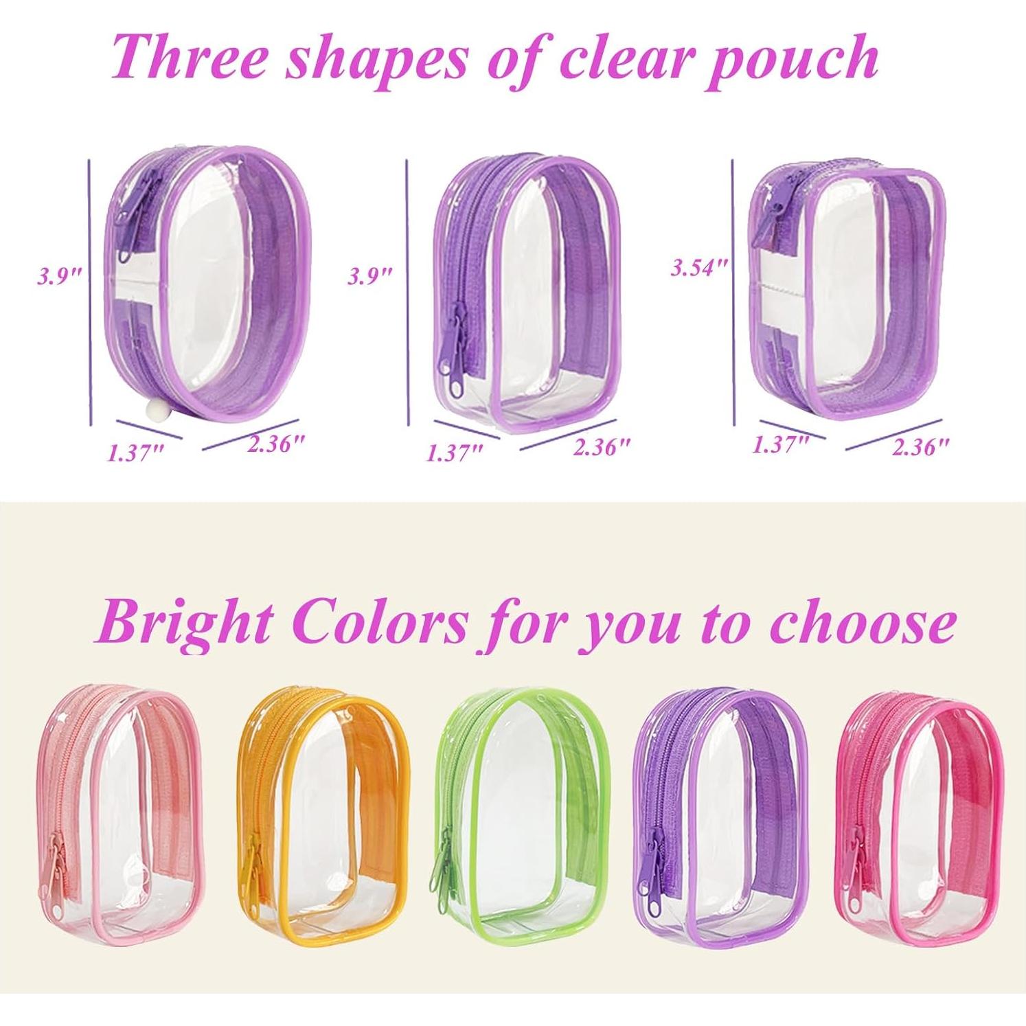 Bolsa de exhibición PVC Rosa Bebé para muñecas mini Yushen