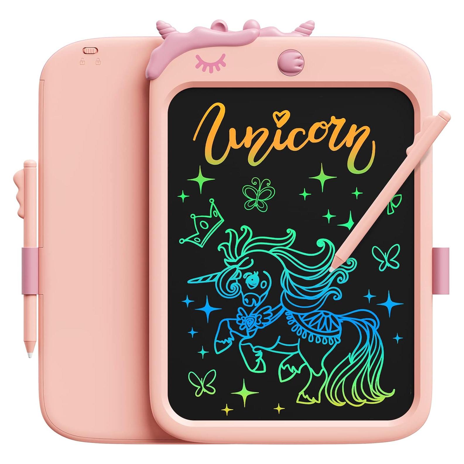 Tableta LCD de Dibujo Bravokids 10" Unicornio Rosa