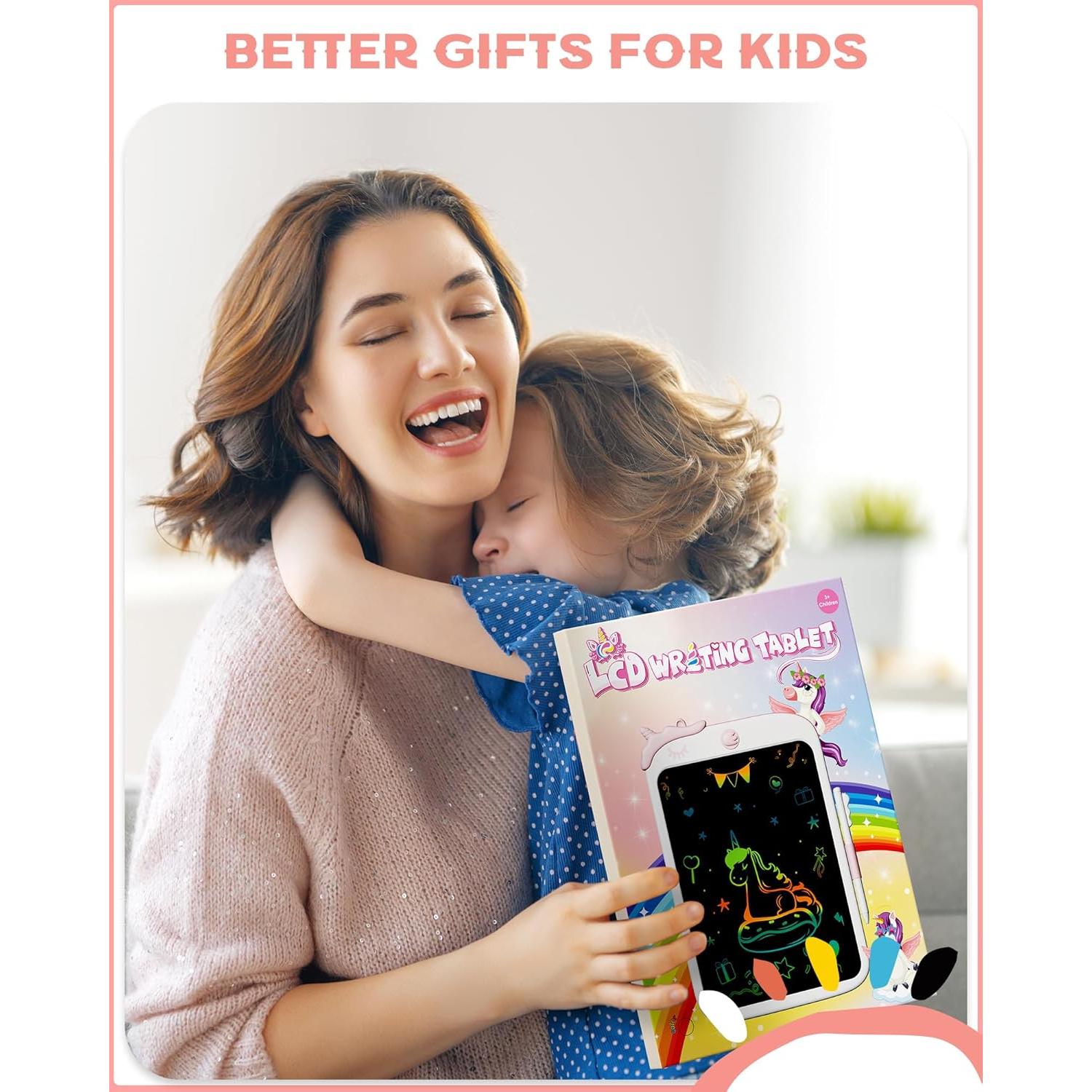 Tableta LCD de Dibujo Bravokids 10" Unicornio Rosa