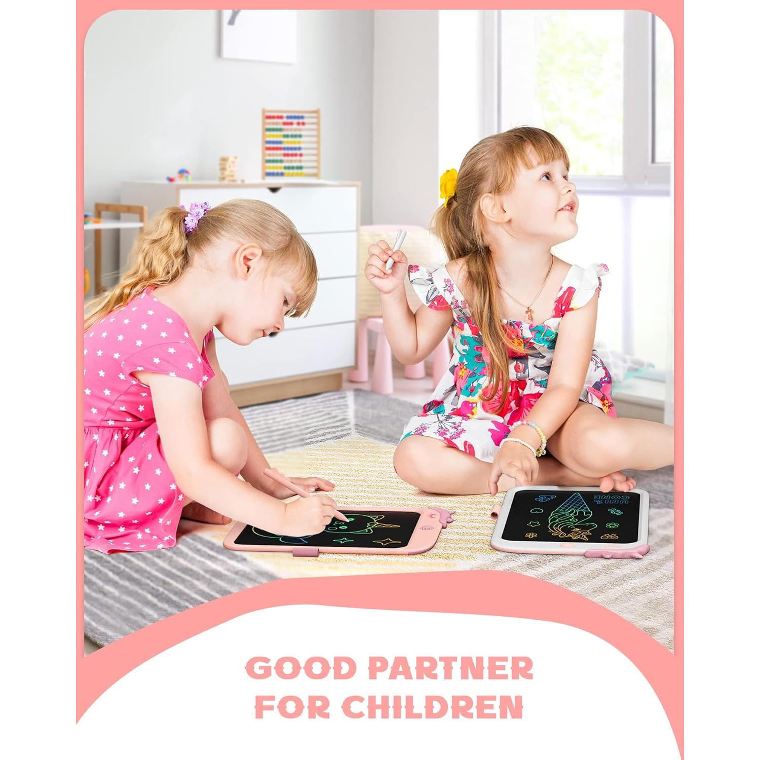 Tableta LCD de Dibujo Bravokids 10" Unicornio Rosa