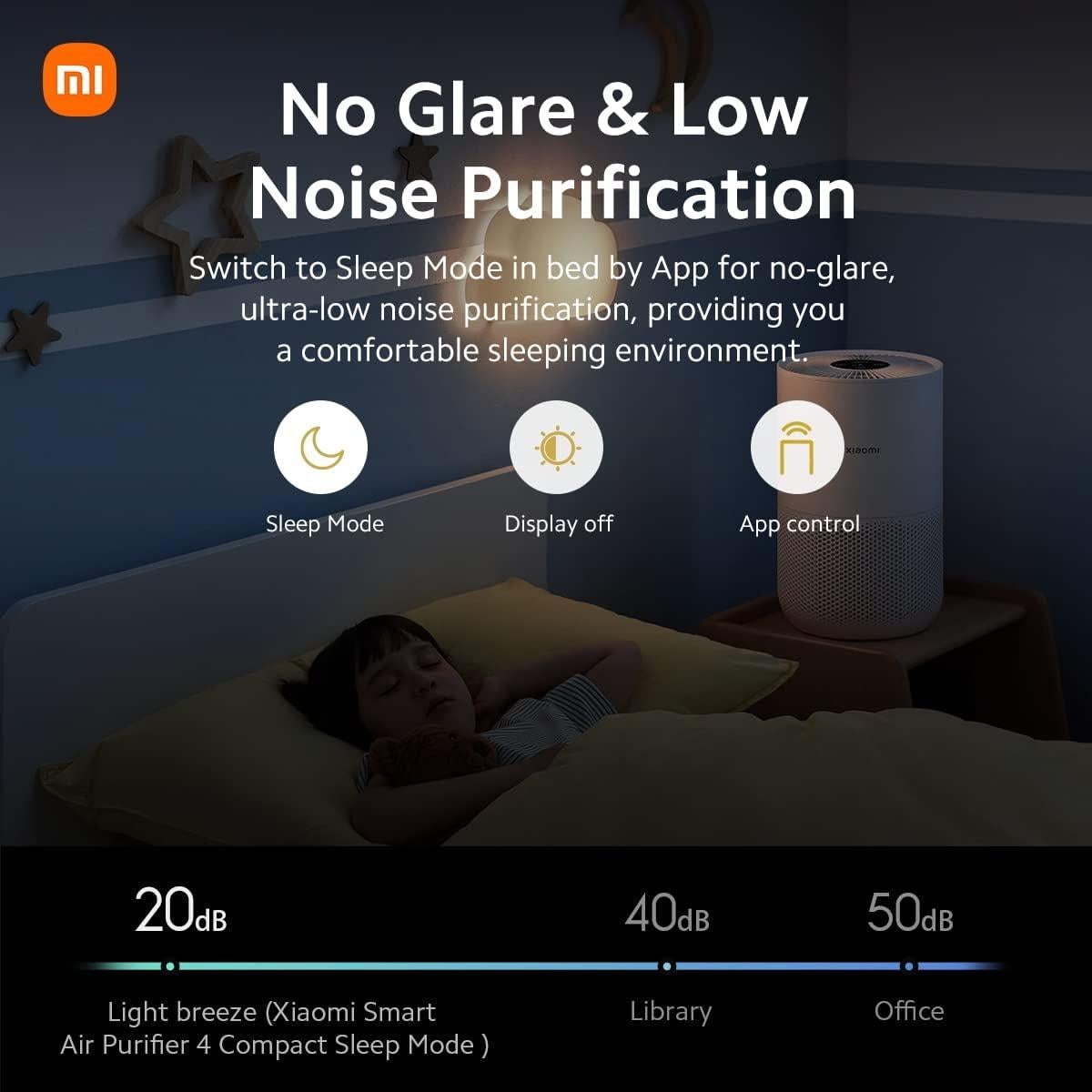 Purificador de Aire Xiaomi 4 Compacto HEPA H13 Ultra Silencioso