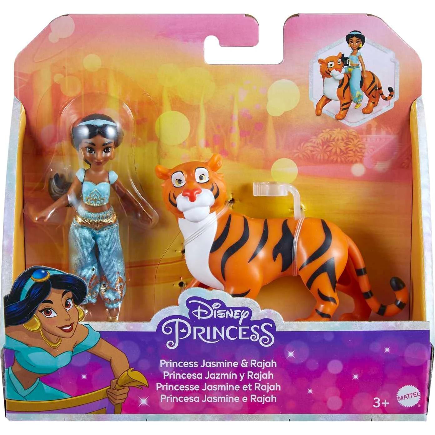 Muñeca Princesa Jasmine y Tigre Rajah Mattel 11.4 cm