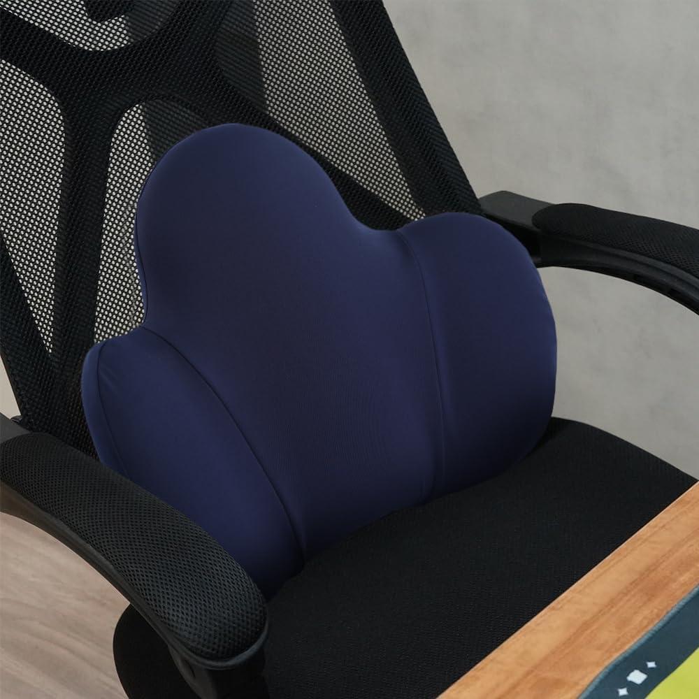 Almohada Lumbar Ergonómica Back2 - Espuma de Memoria Azul