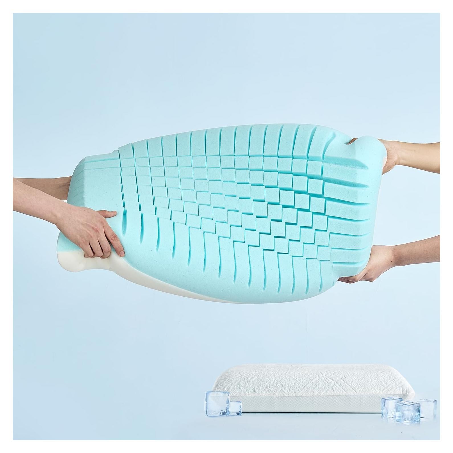 Cojín refrigerante Bedtter® Ice Cube, espuma viscoelástica 63.5x38.1cm