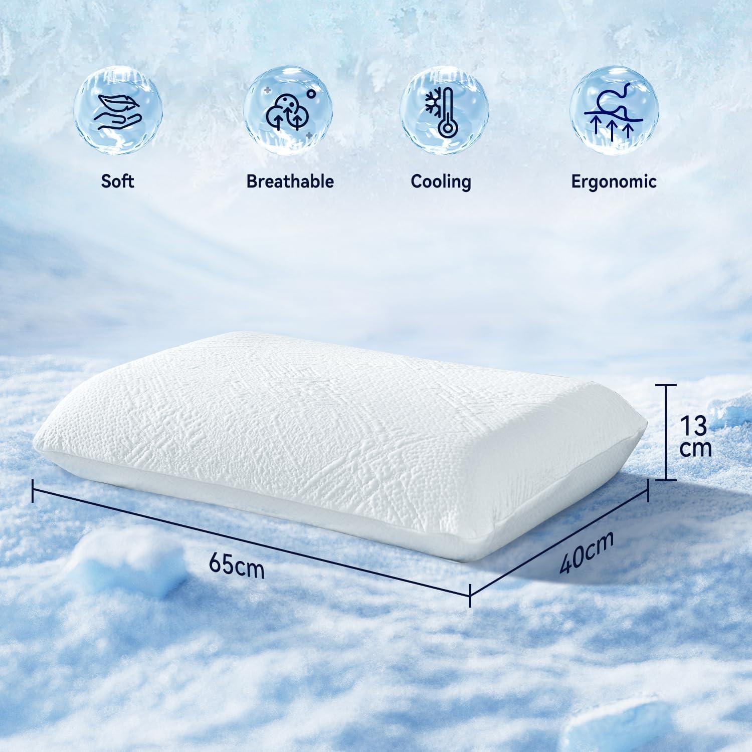 Cojín refrigerante Bedtter® Ice Cube, espuma viscoelástica 63.5x38.1cm