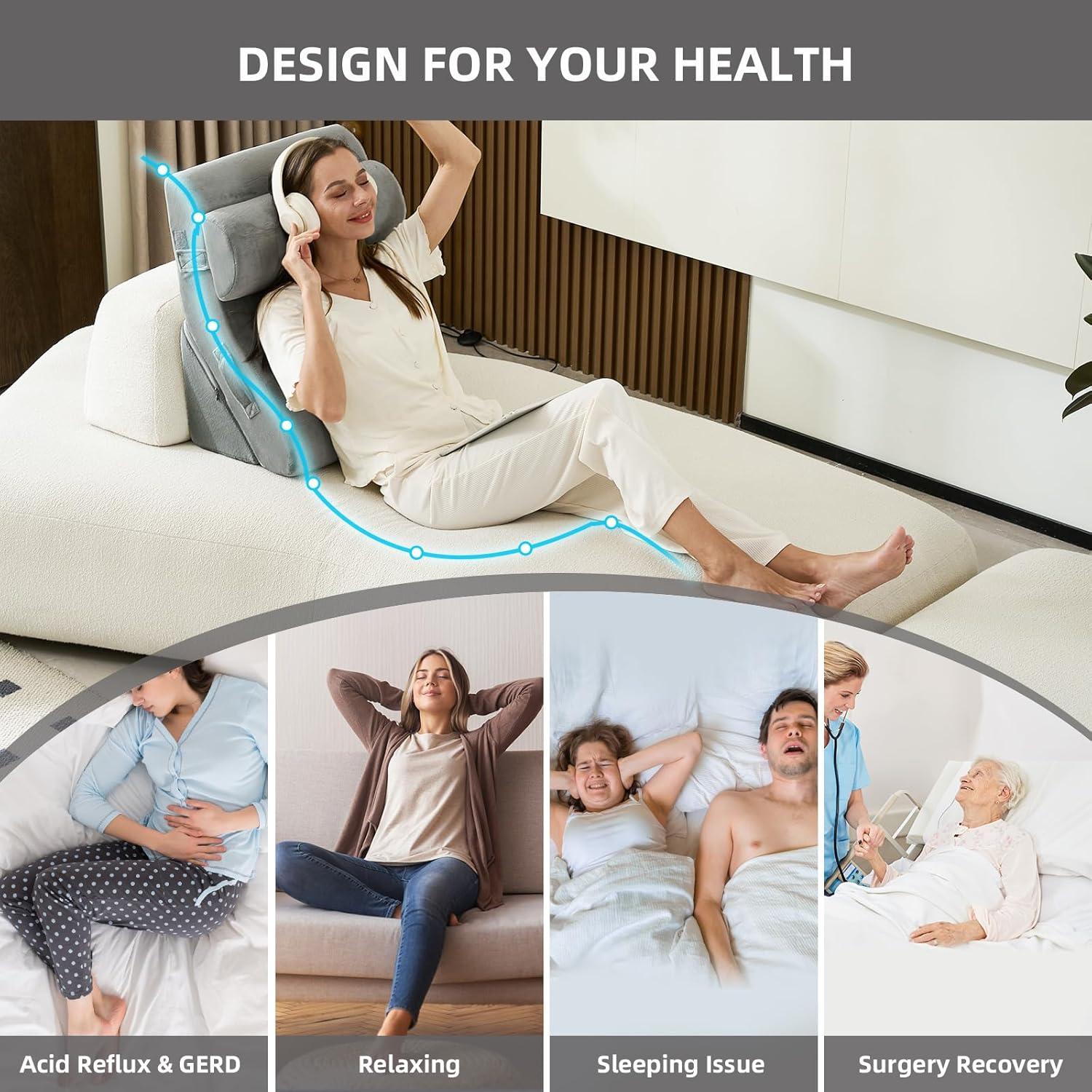 Juego de Almohadas Ortopédicas Lucresta 3 Piezas Espuma 45D