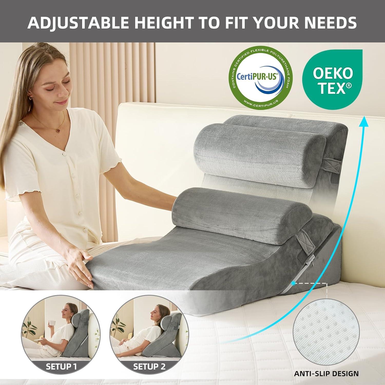 Juego de Almohadas Ortopédicas Lucresta 3 Piezas Espuma 45D