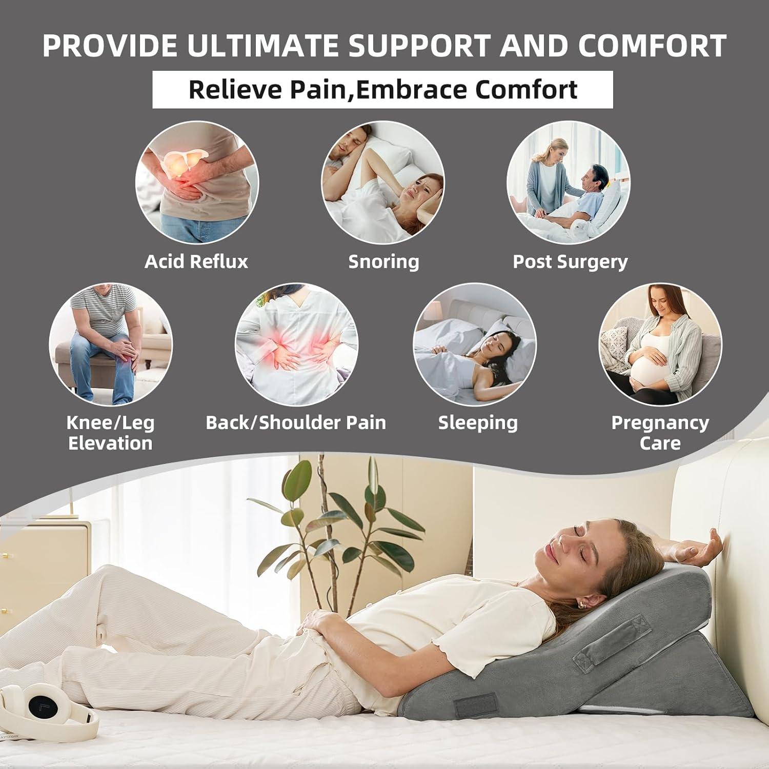 Juego de Almohadas Ortopédicas Lucresta 3 Piezas Espuma 45D