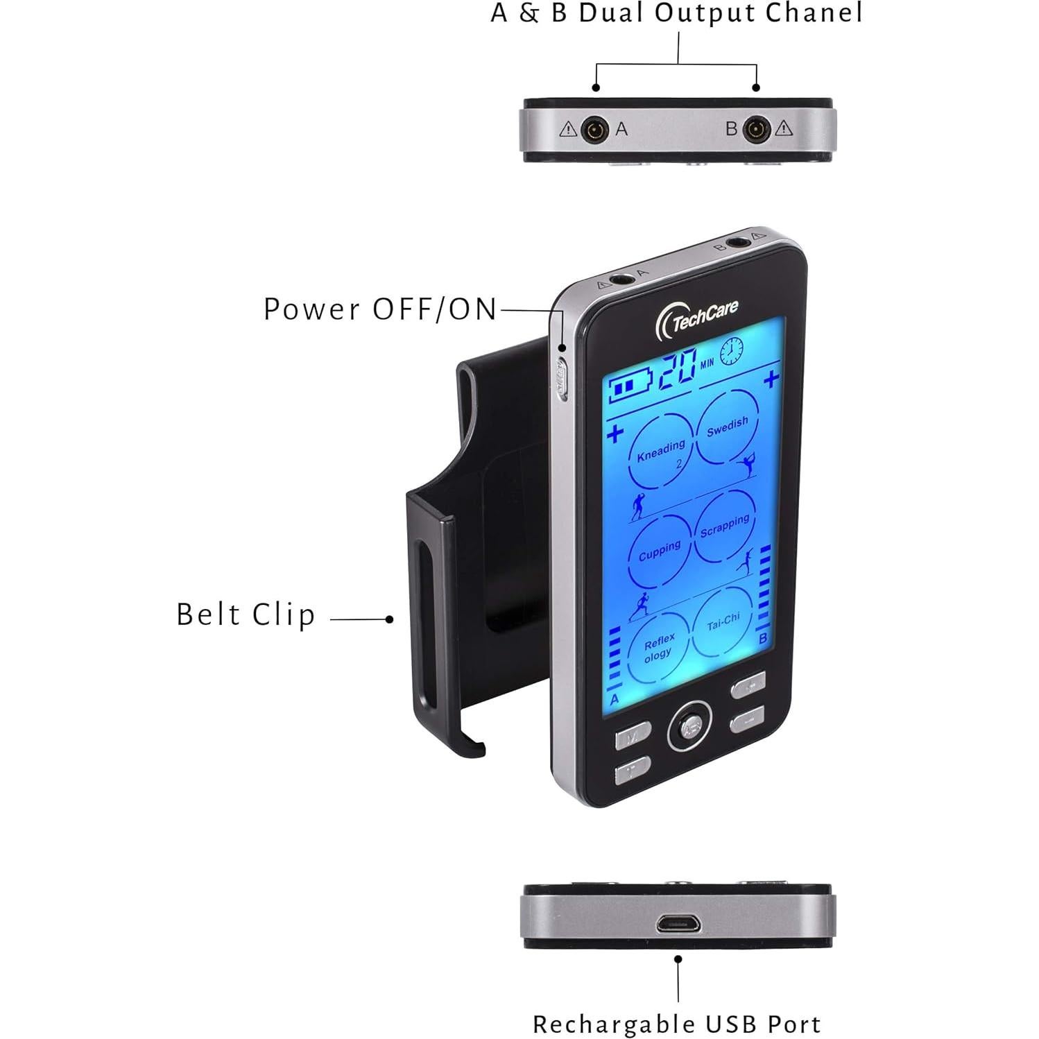 Masajeador TENS TechCare PLUS24 24 Modos Alivio Dolor