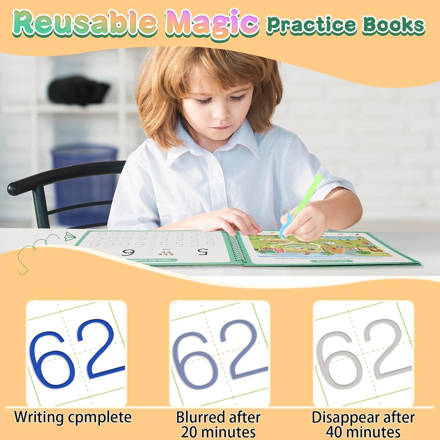 Cuadernos Mágicos Oucaru para Escritura Niños 2 Paquete 26.67x17.78cm