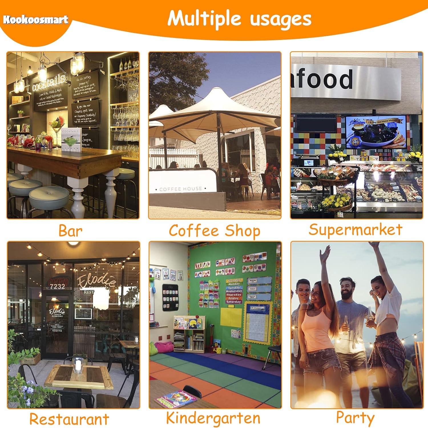 Tablero Mágico LED Kookoosmart 40x30 cm 18 Colores