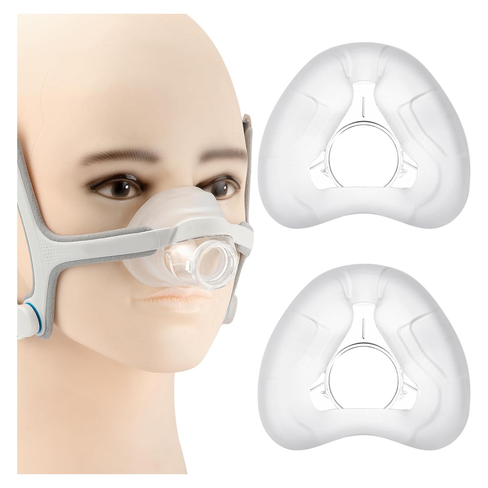 2-Pack Replacement Cushions for AirFit N20 Nasal Mask (S) - Compatible with Original N20 Frame, Soft Silicone for Snug Fit, Reliable Seal, Premium Comfort & Durable Accessories(S)