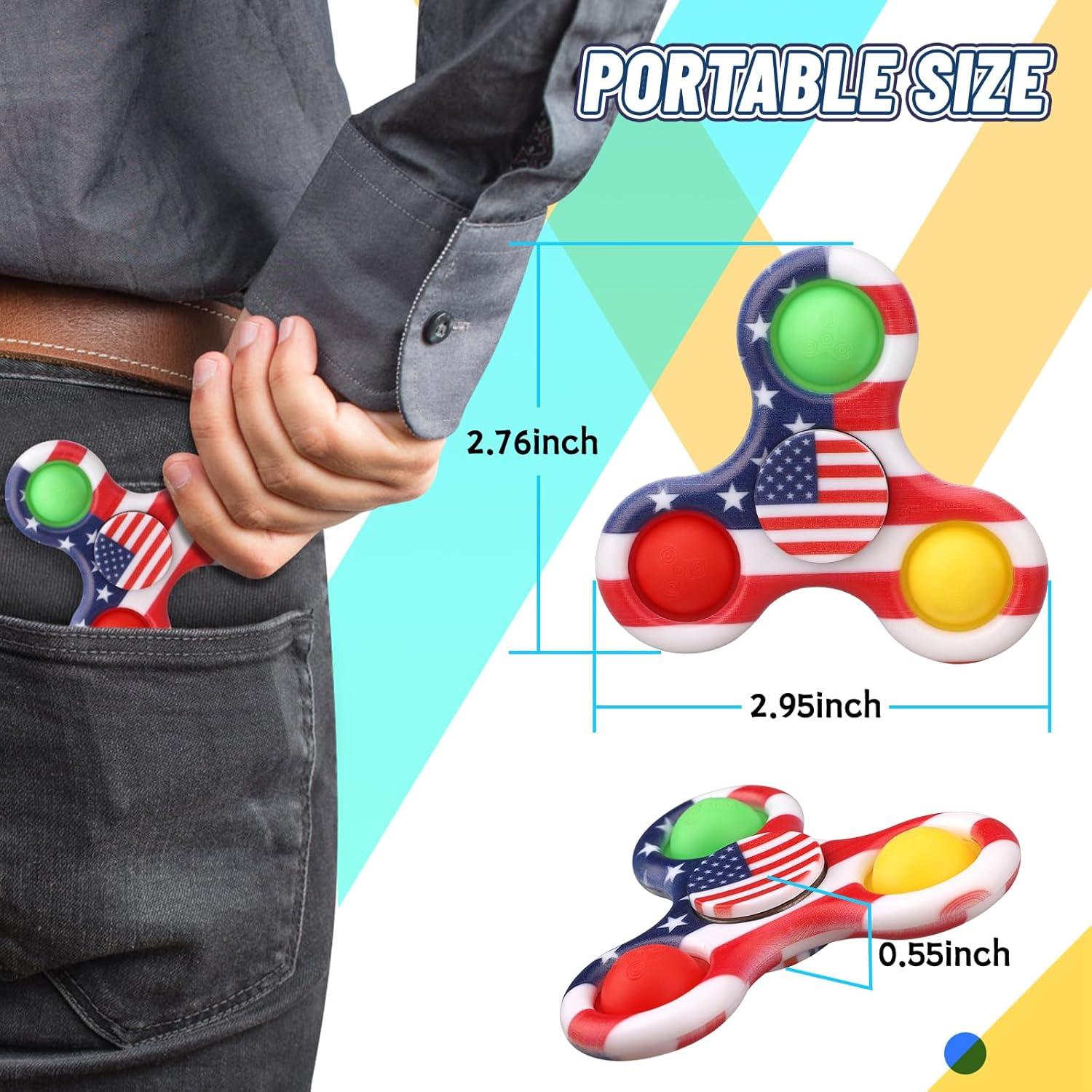 Paquete de 12 Juguetes Fidget Spinner LNCOJOLM para Niños