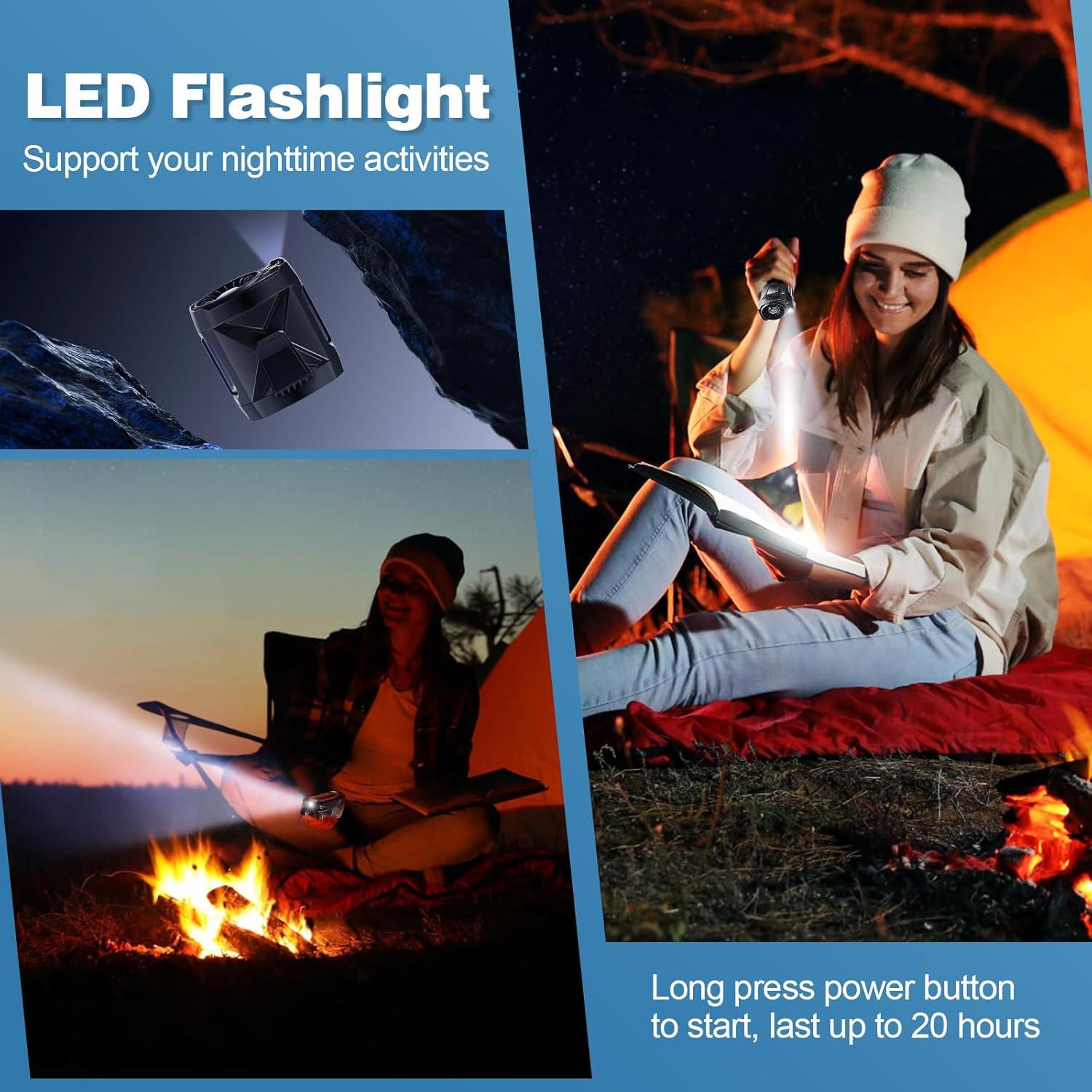 Ventilador Portátil Recargable LMAMANWU FS-09 4 Velocidades