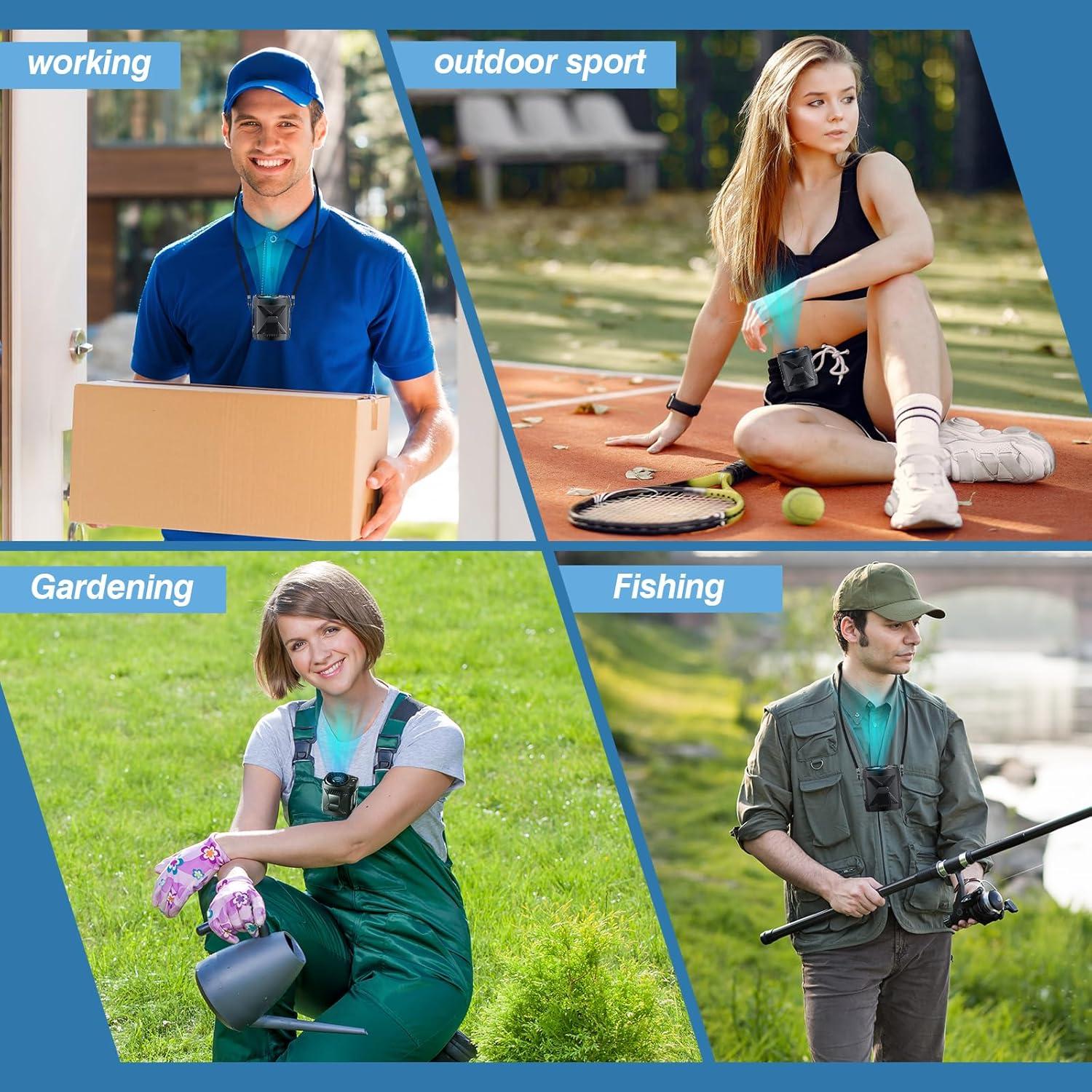 Ventilador Portátil Recargable LMAMANWU FS-09 4 Velocidades