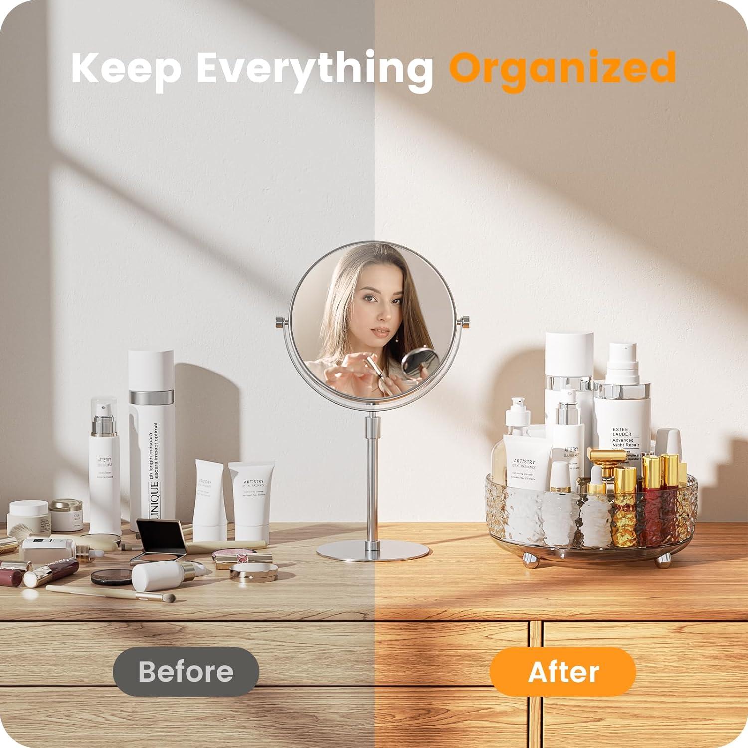 Organizador de Maquillaje Rotatorio A-LuGei 23 cm Negro