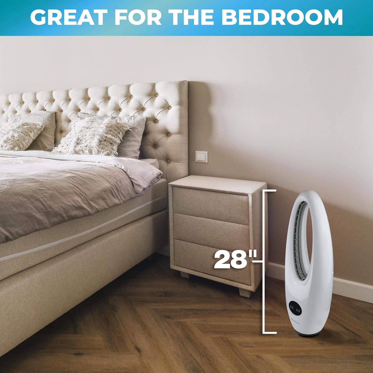 Ventilador de Torre Sin Aspas Comfort Zone 71 cm Control Remoto