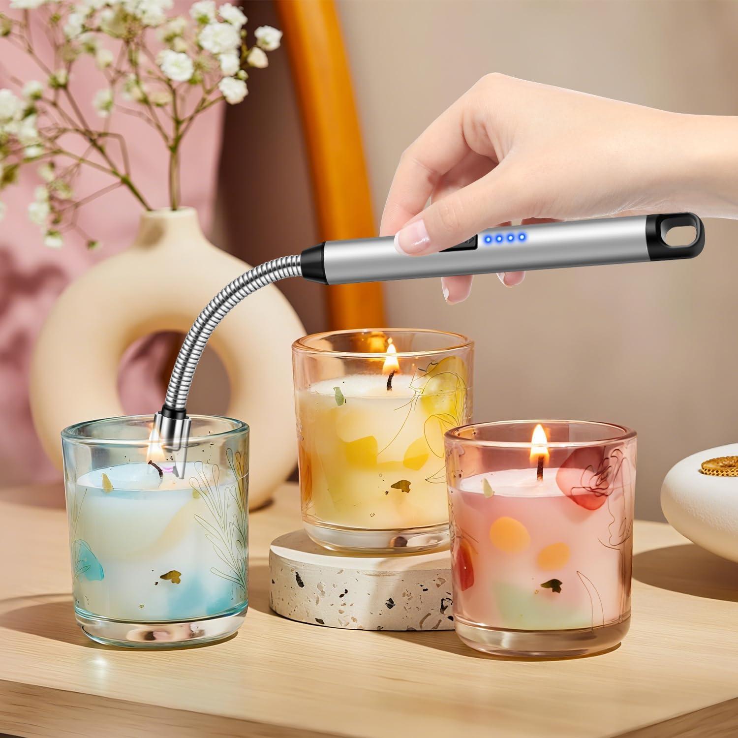 Encendedor Eléctrico LcFun 2 Pack Recargable USB 25.4 cm