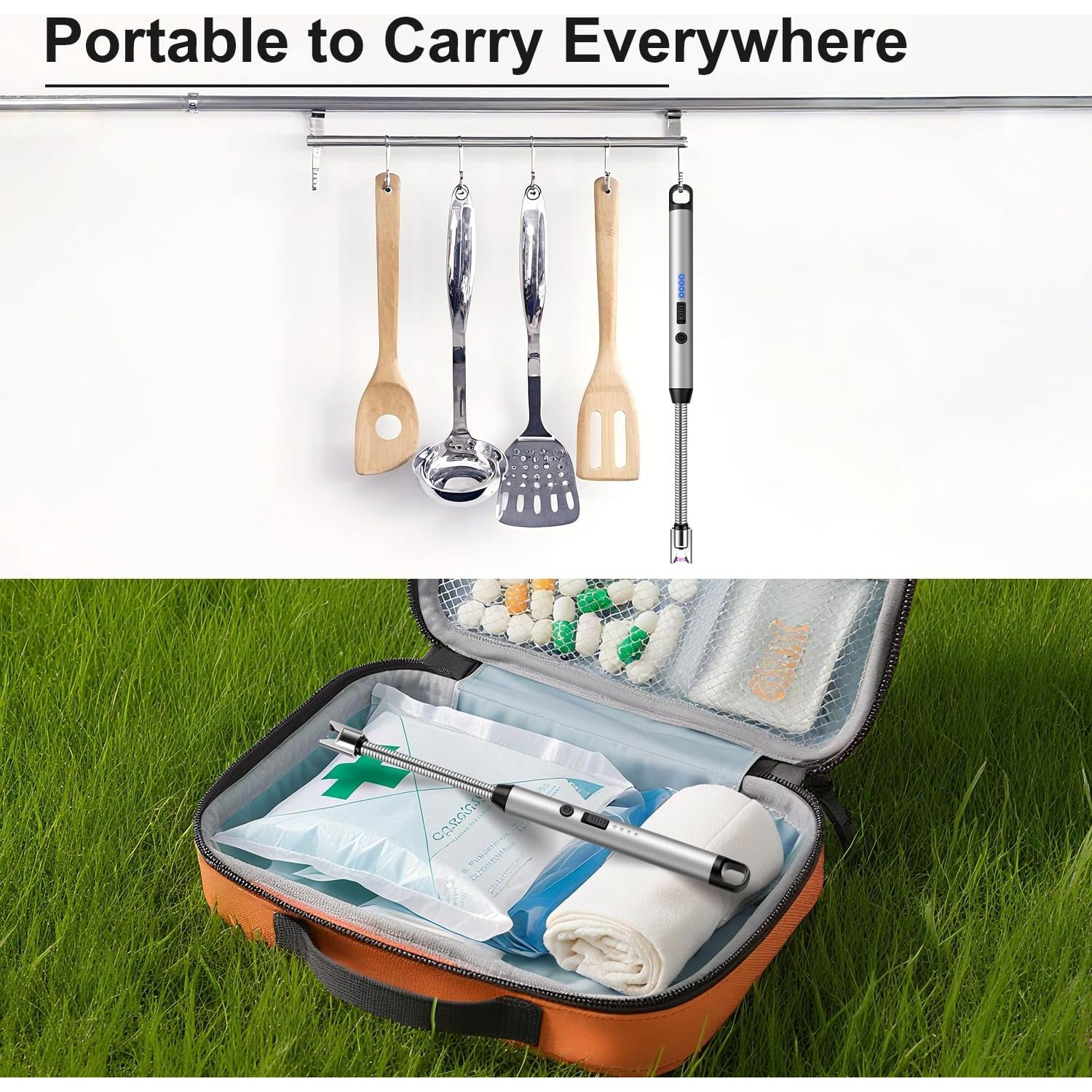 Encendedor Eléctrico LcFun 2 Pack Recargable USB 25.4 cm