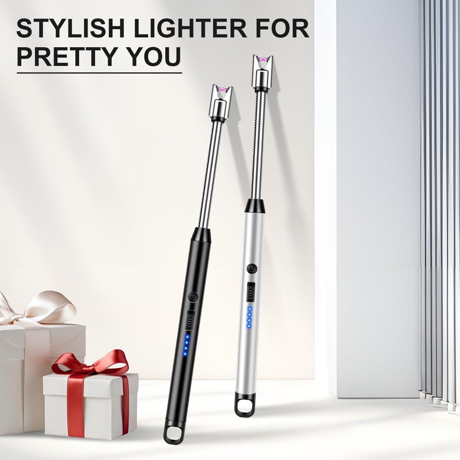 Encendedor Eléctrico LcFun 2 Pack Recargable USB 25.4 cm