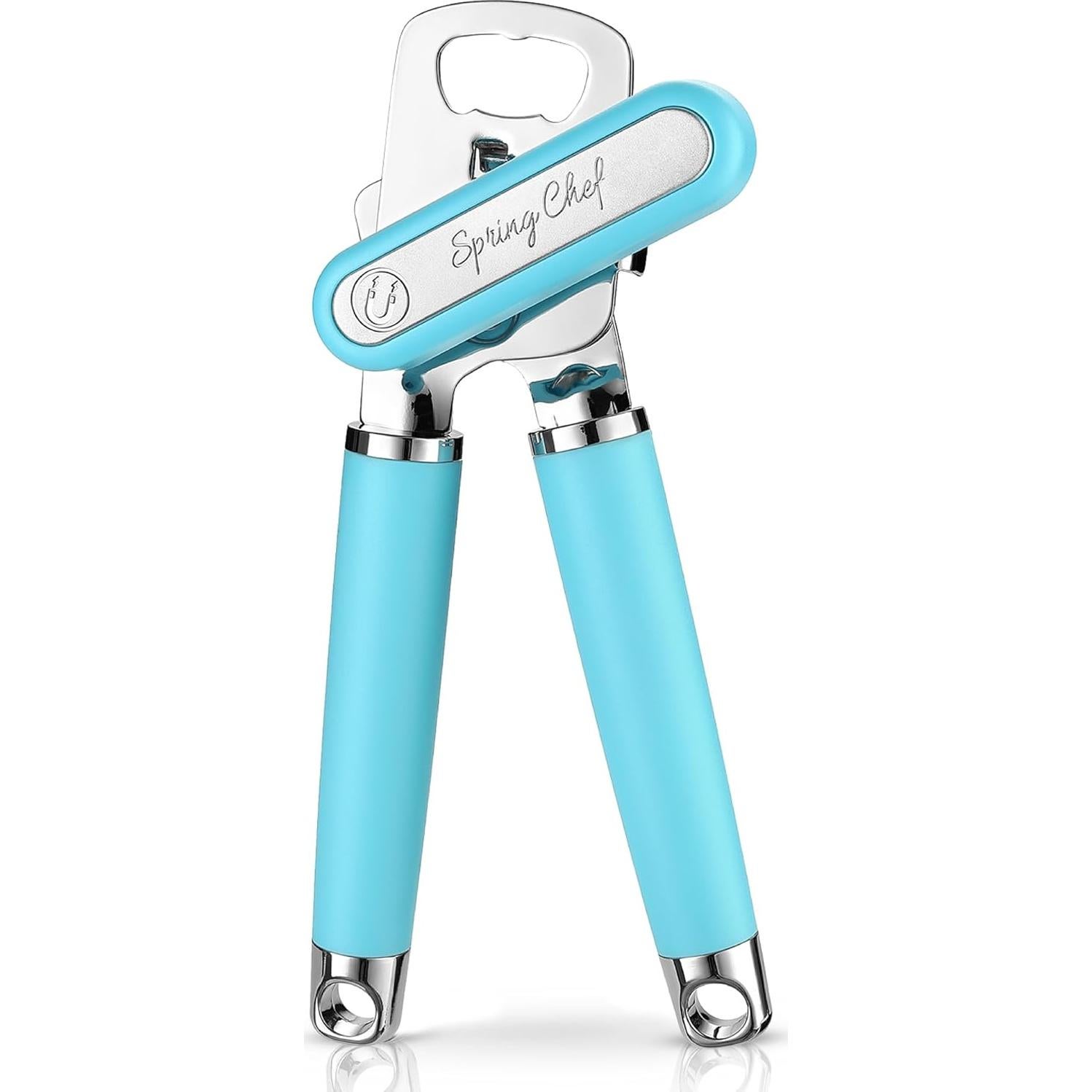 Abrelatas Manual Spring Chef Acero Inoxidable 22.23 cm Aqua Sky
