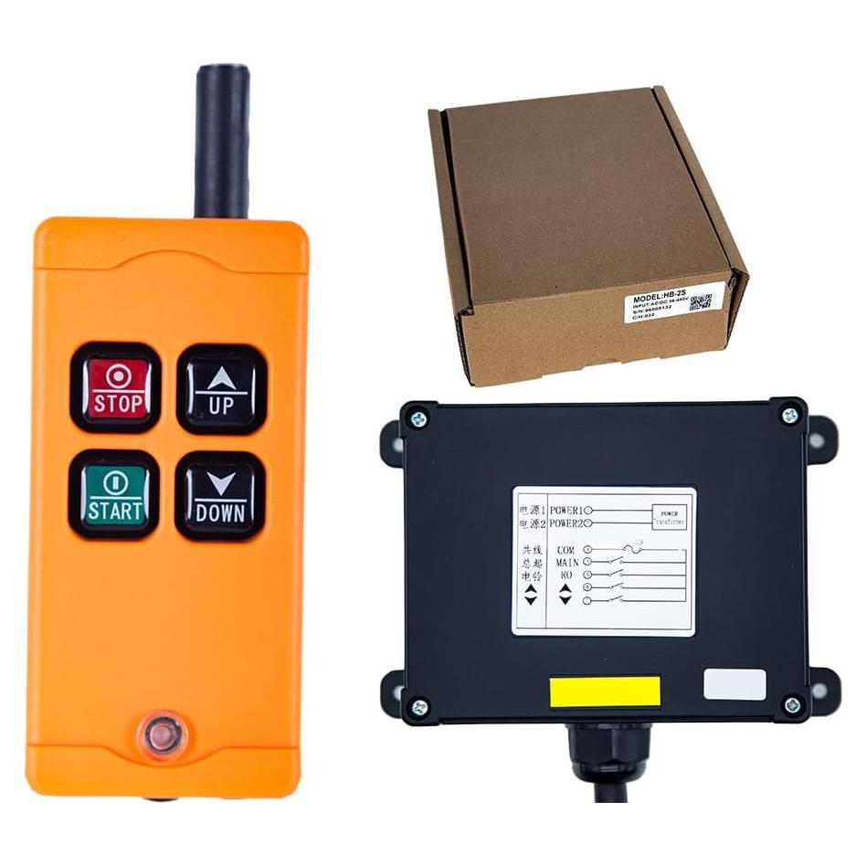 Control Remoto Inalámbrico Industrial HB-2S 12V 24V