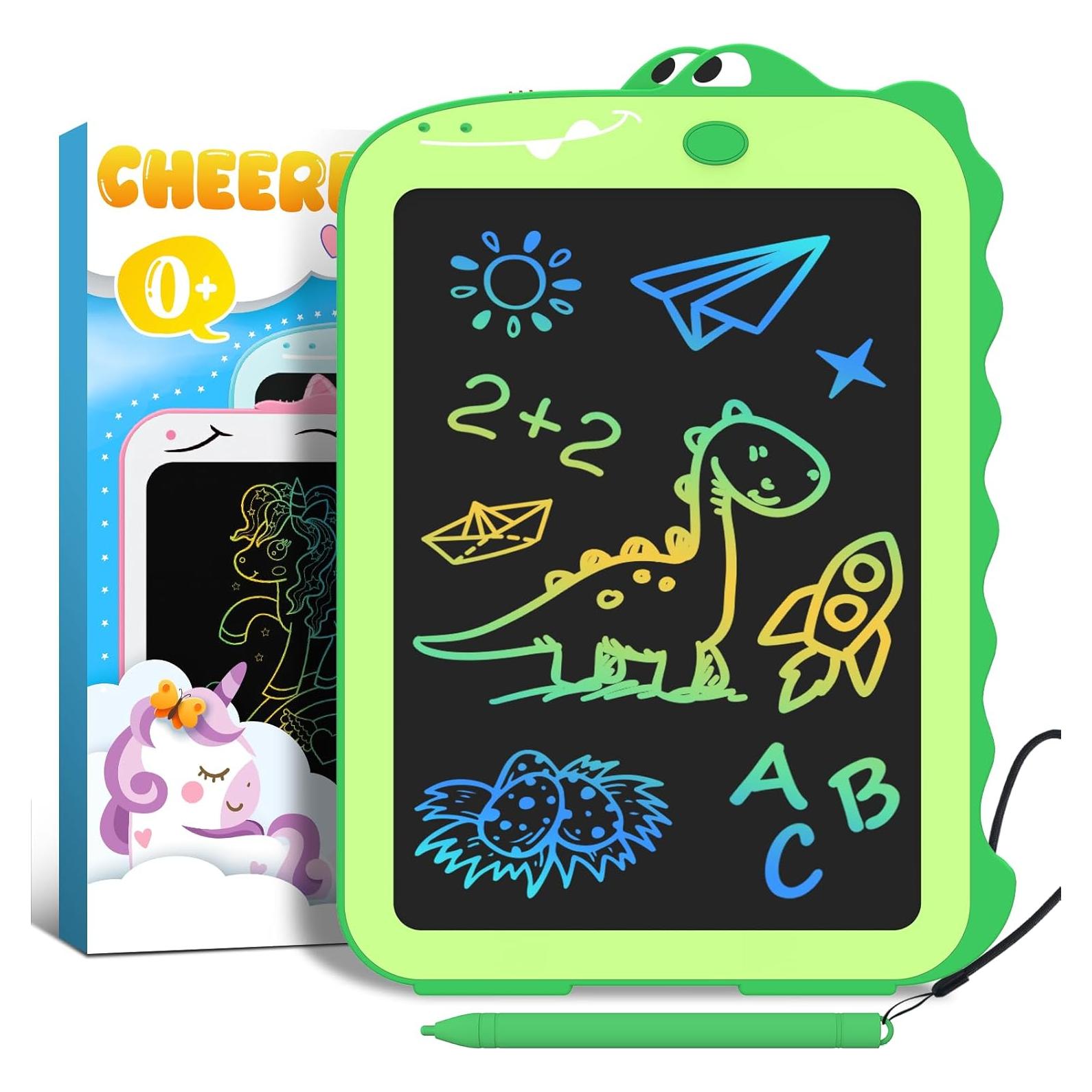 Tableta de Escritura LCD CHEERFUN 21.6 cm Dinosaurio Verde