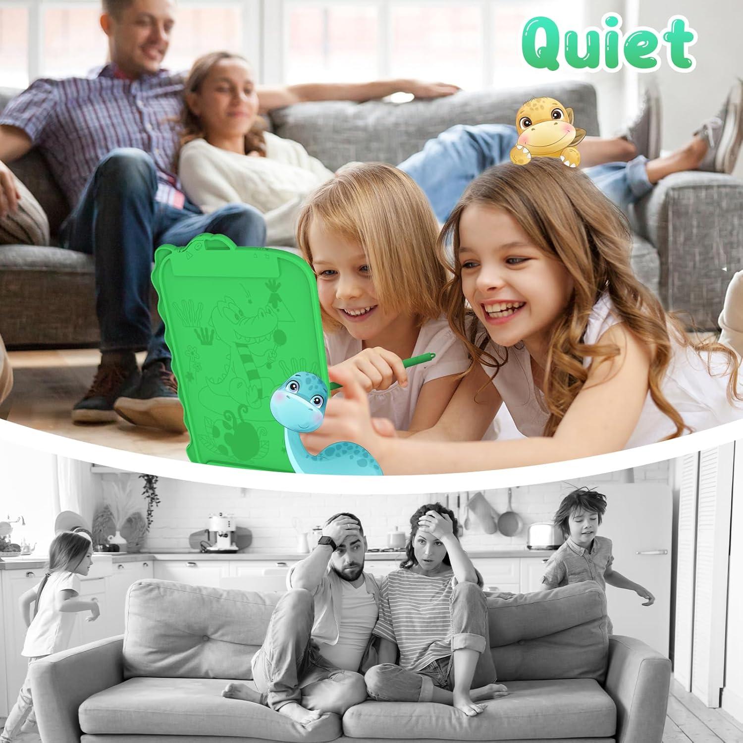 Tableta de Escritura LCD CHEERFUN 21.6 cm Dinosaurio Verde