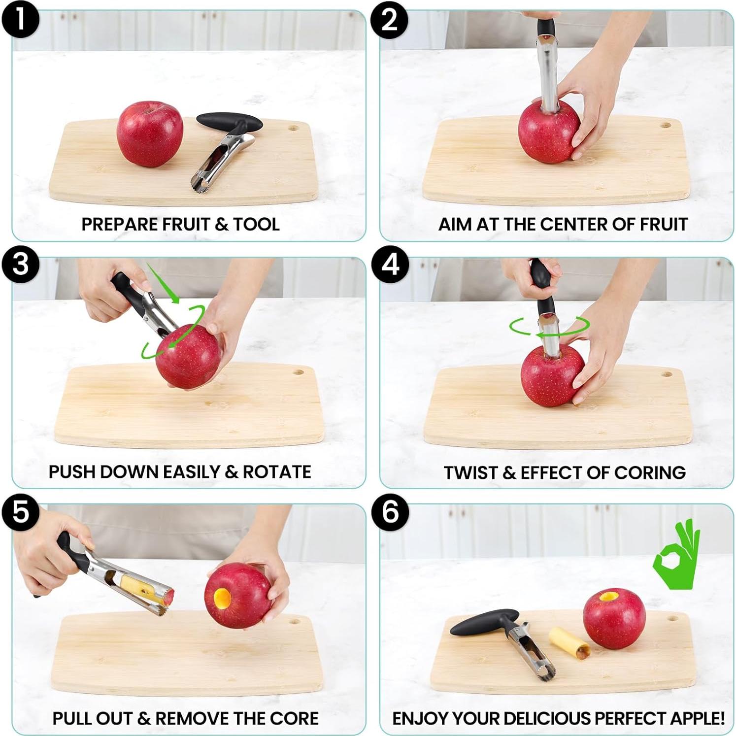 Descorazonador de Manzanas SCHVUBENR Acero Inoxidable 17.5cm