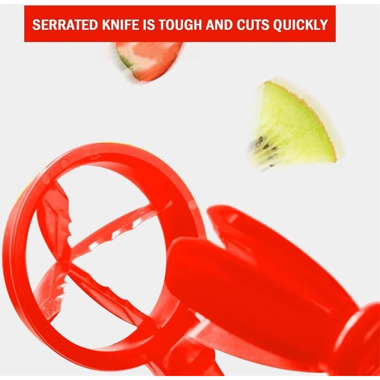 WOIWO Little Tomato Slicer - Cherry & Strawberry Slicer, Kitchen Gadget (Red)