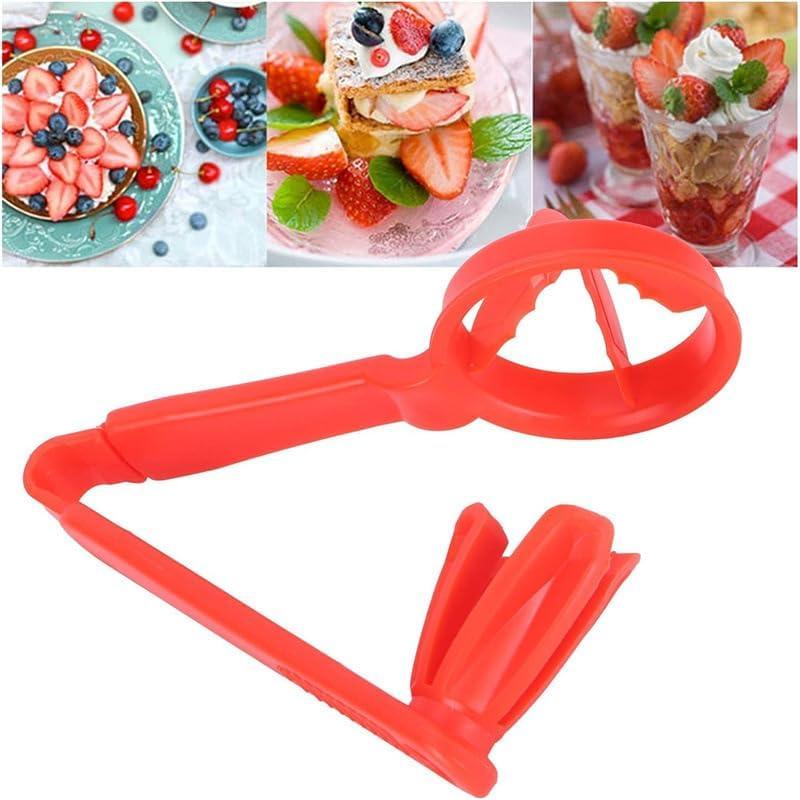 WOIWO Little Tomato Slicer - Cherry & Strawberry Slicer, Kitchen Gadget (Red)