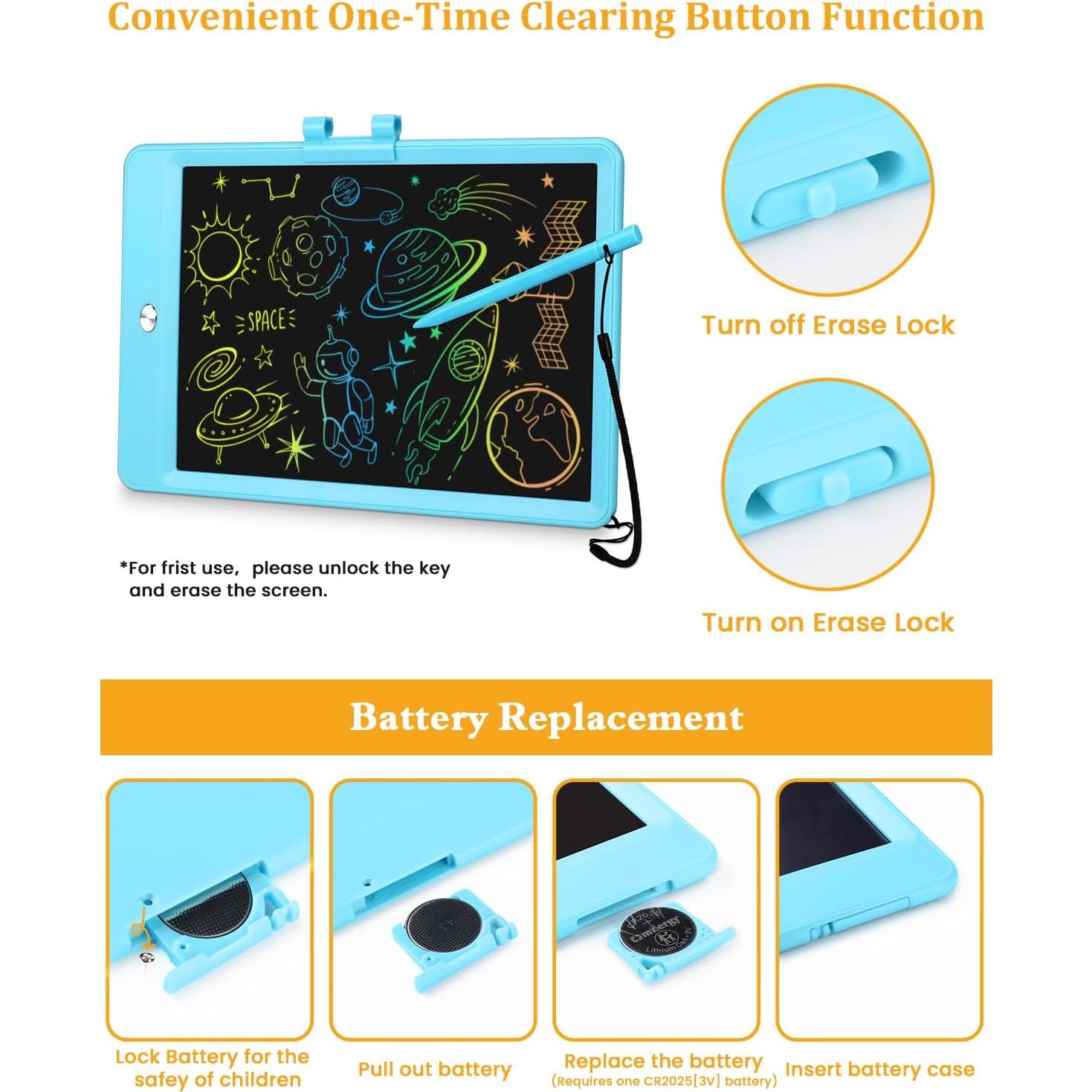 Tableta de Dibujo LCD SplashNSpray A805 2pack 21.6x15cm