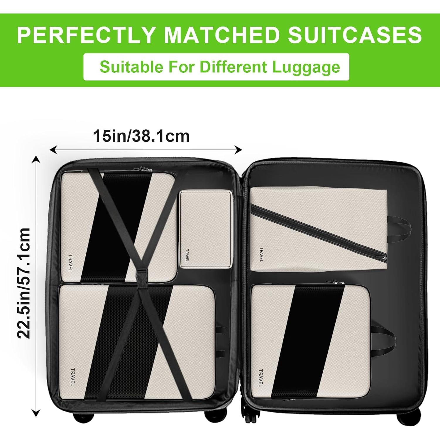 Cubos de Compresión UNTIFUL 6 Set Organizador de Viaje