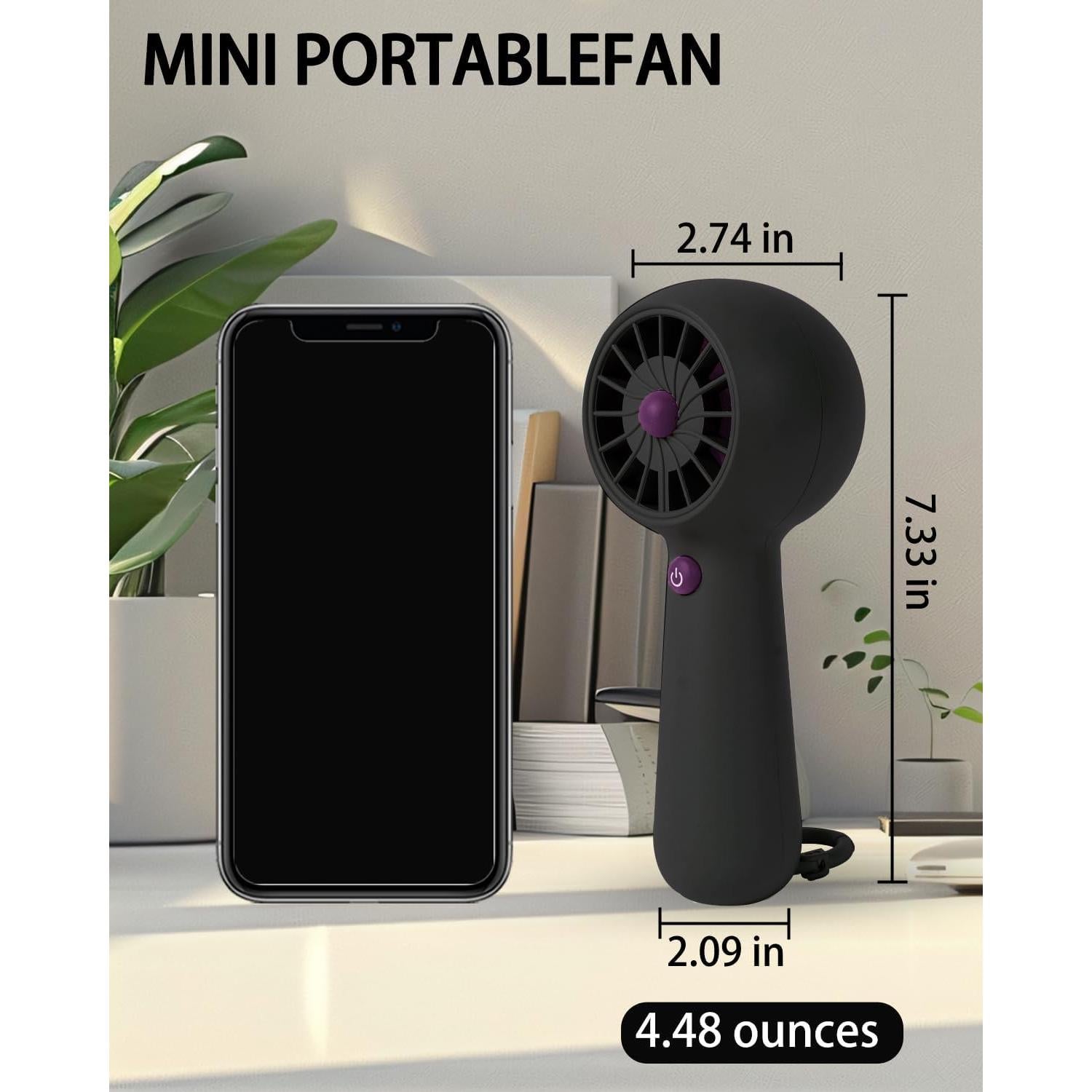 Ventilador Mini Portátil RadiHub HF 5 Velocidades USB