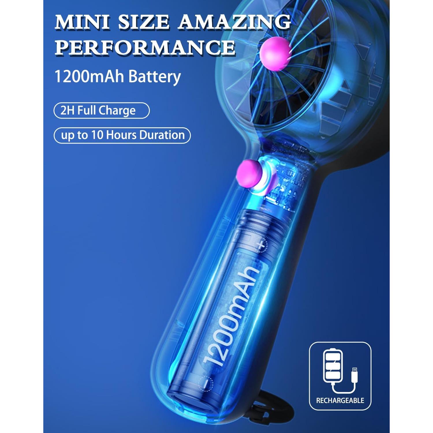 Ventilador Mini Portátil RadiHub HF 5 Velocidades USB