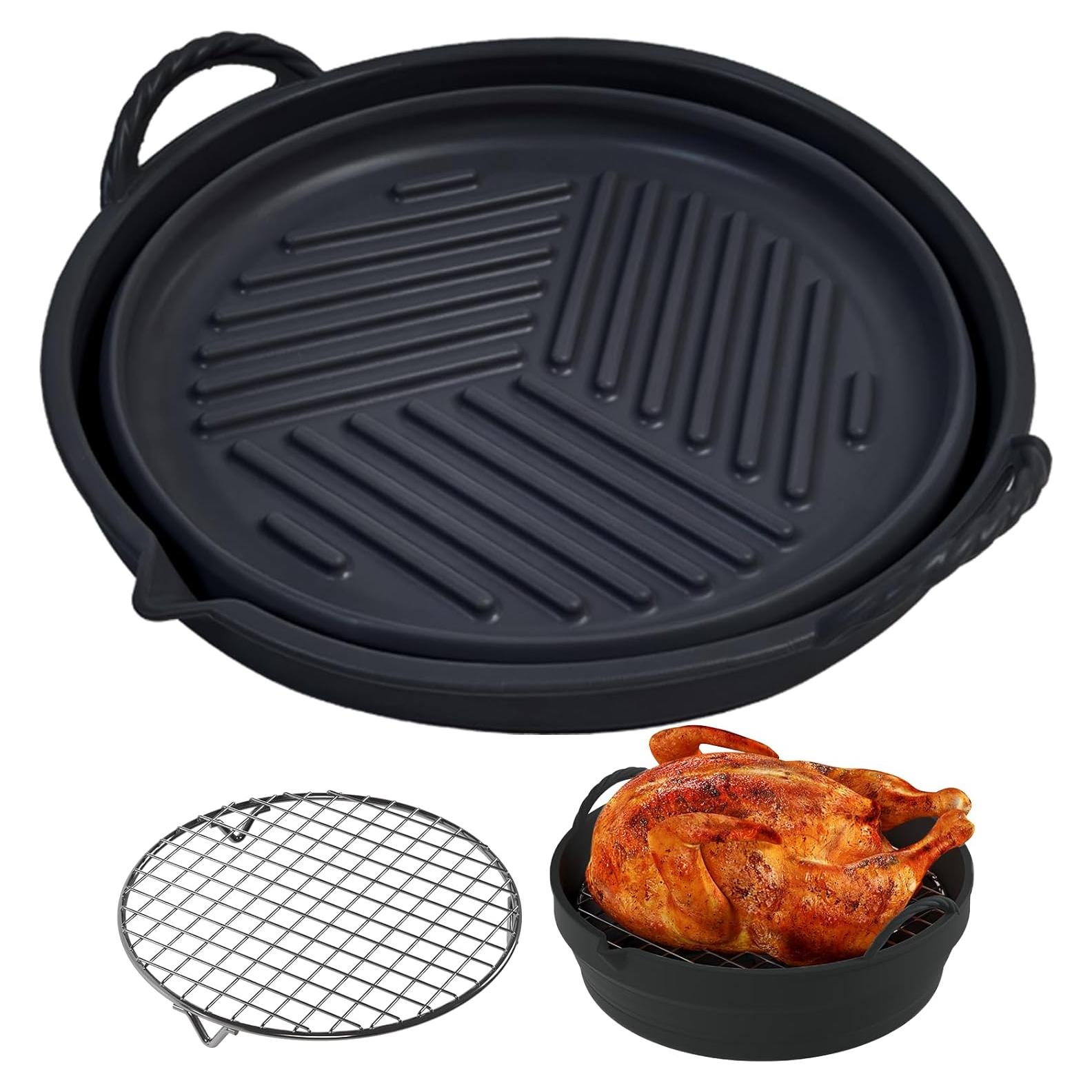 Forros de Silicona Reutilizables LUXCONE 8.5" para Freidora 5-7 QT