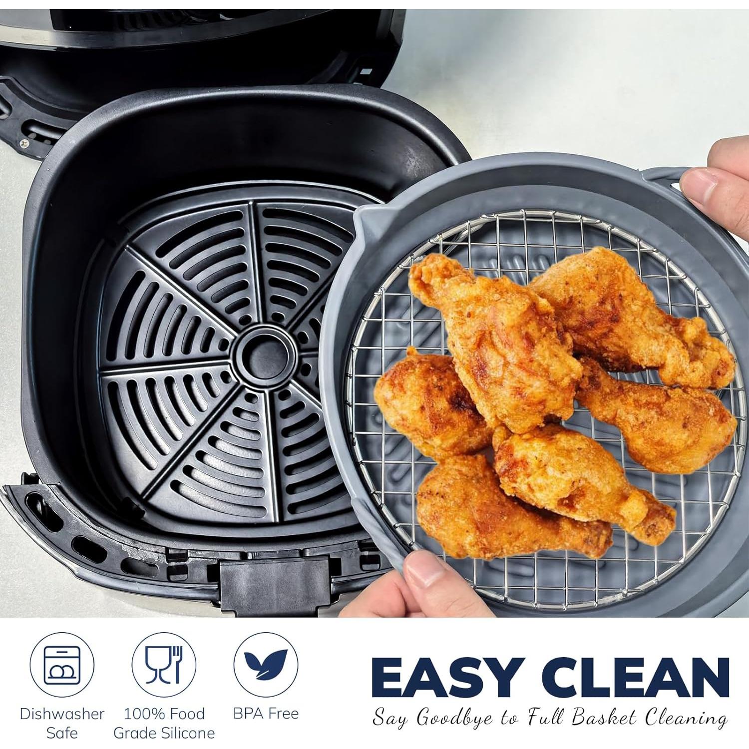 Forros de Silicona Reutilizables LUXCONE 8.5" para Freidora 5-7 QT