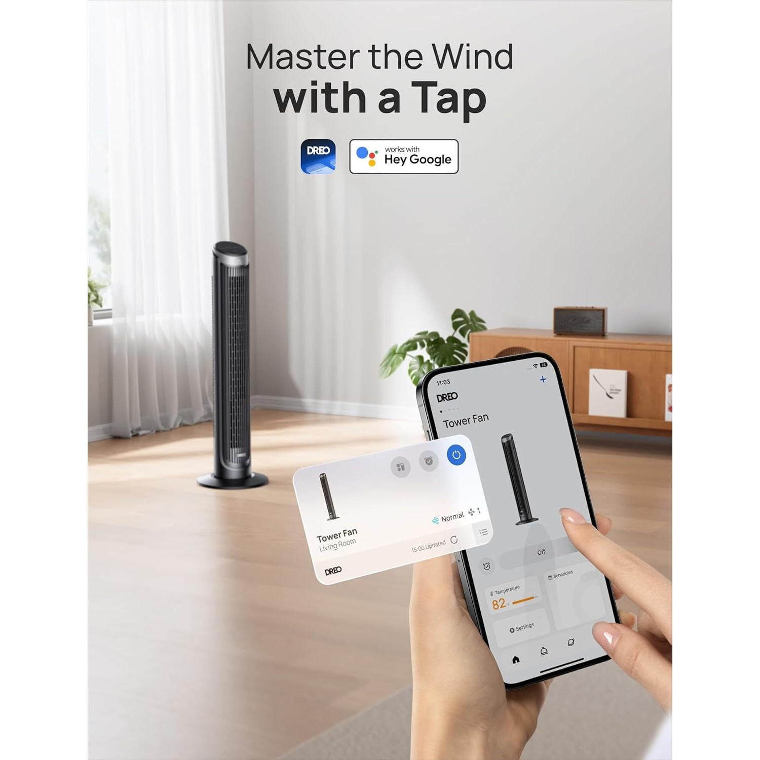 Ventilador de Torre Dreo Cruiser Pro T3 S 5 Velocidades 101,6 cm