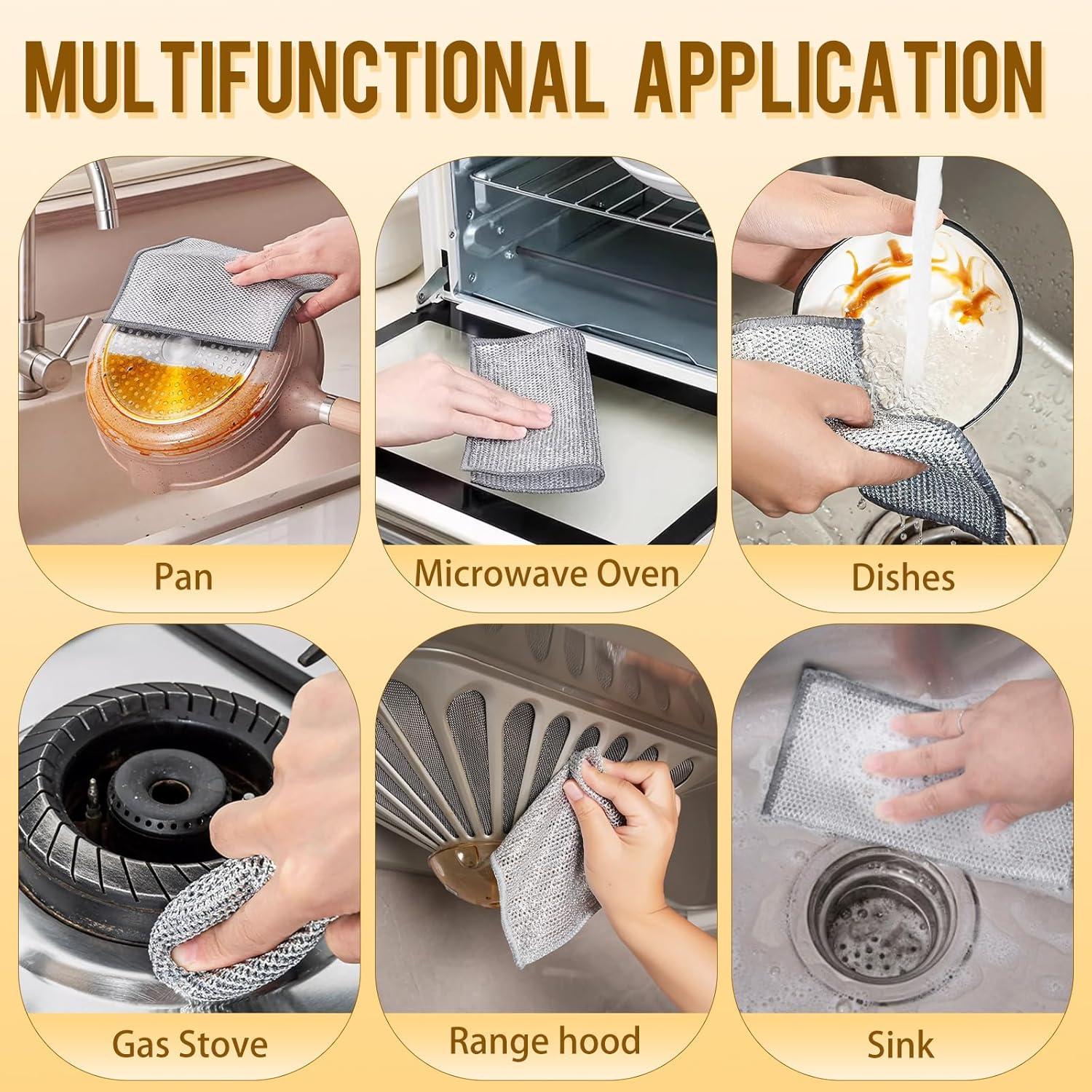 Paño de Plástico Doble Capa LivyChouance 20x20 cm 10 Unidades